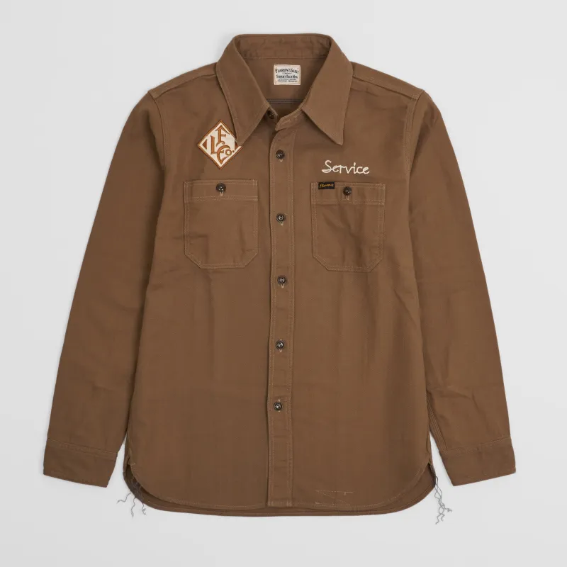Pherrows Herringbone Garage Work Overshirt made by Pherrow's