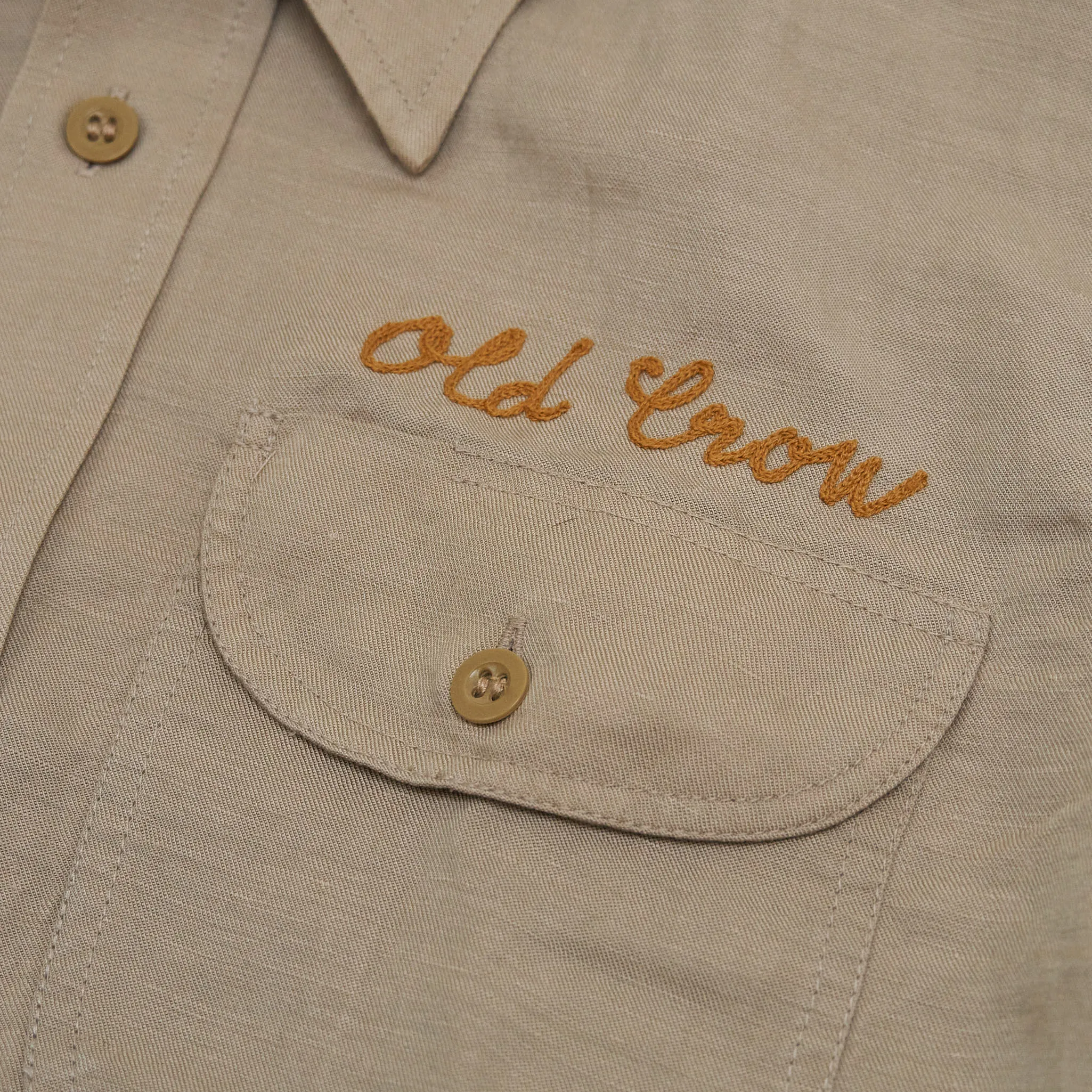 Old Crow Speed Shop by Glad Hand & Co. Embroidered Long Sleeves Hot Rod Over Shirt sold by DeeCee style product image thumbnail 4