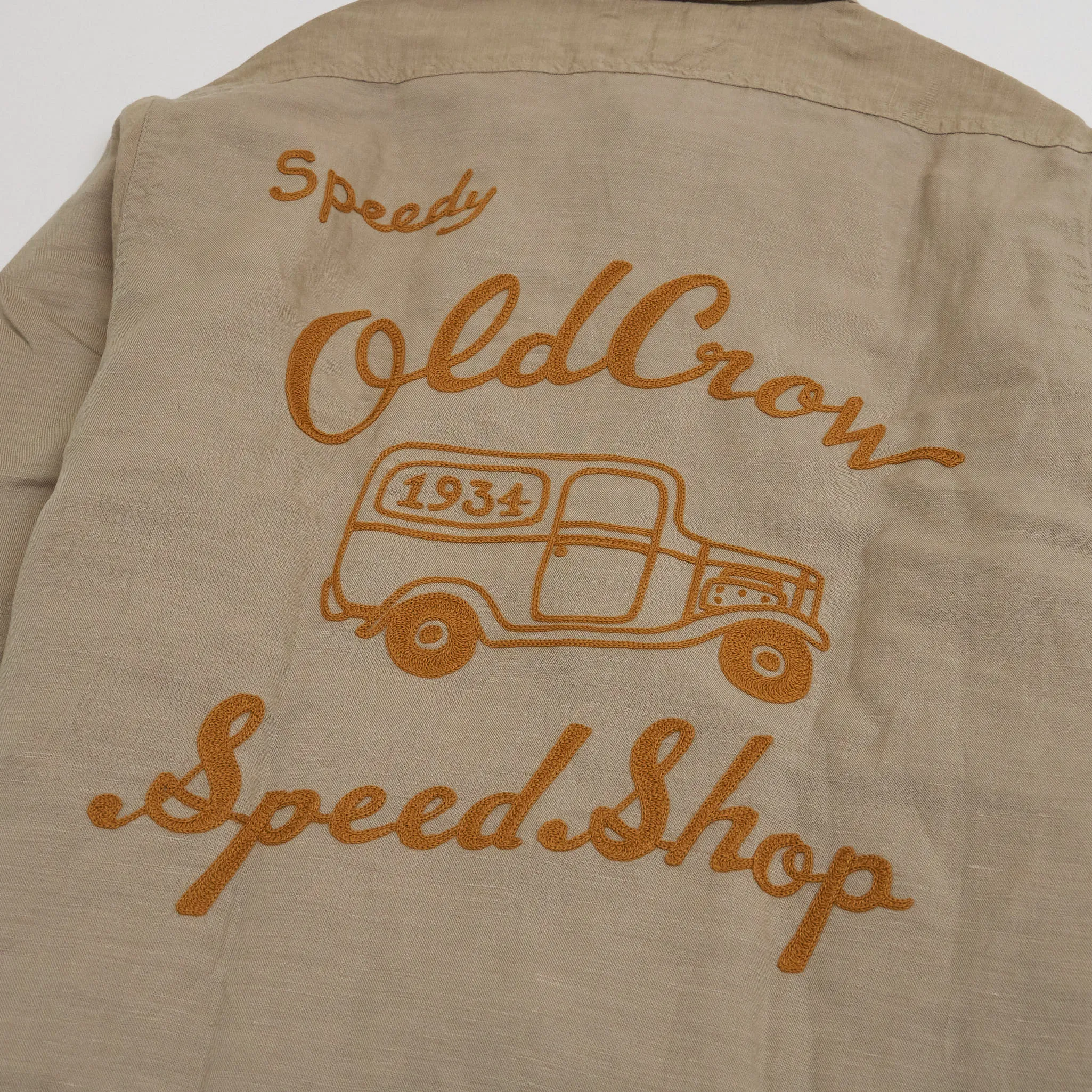 Old Crow Speed Shop by Glad Hand & Co. Embroidered Long Sleeves Hot Rod Over Shirt sold by DeeCee style product image thumbnail 3