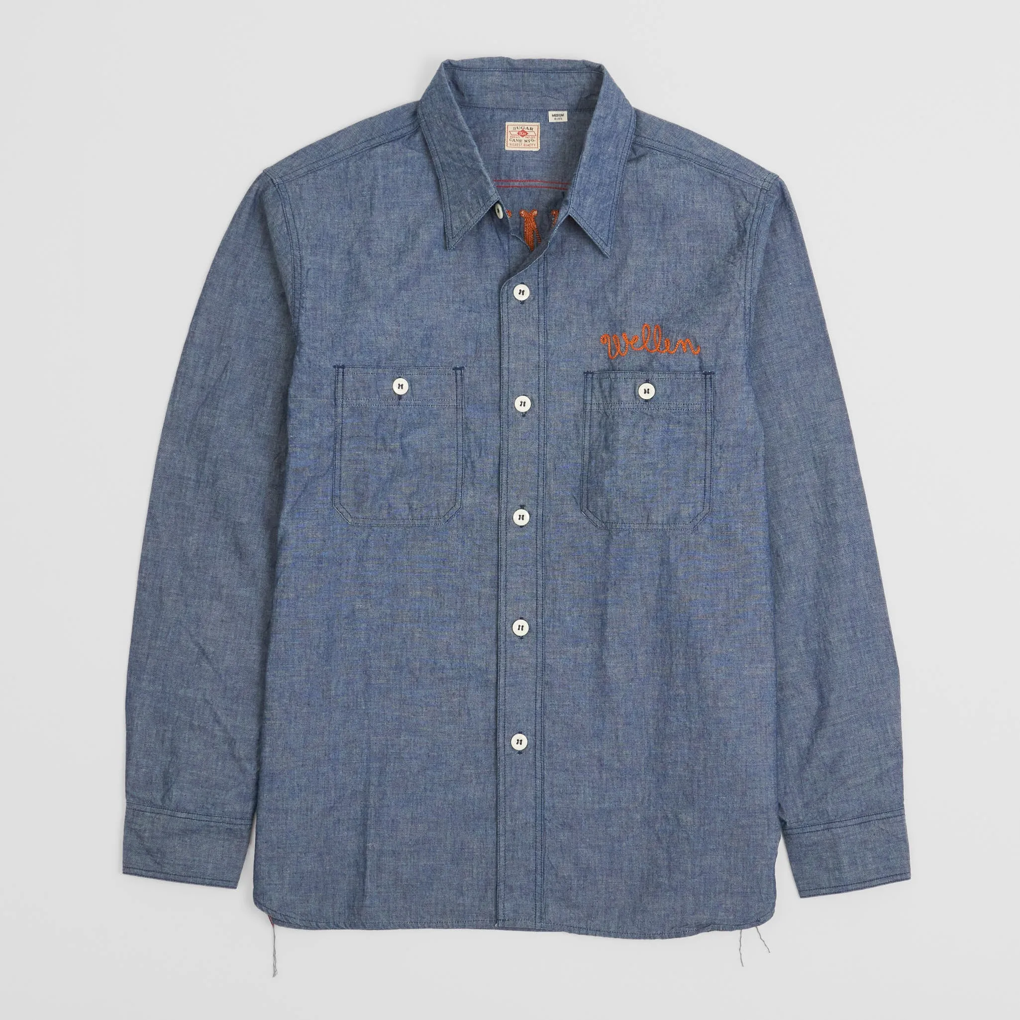 Sugar Cane Chambray Garage Work Shirt sold by DeeCee style product image thumbnail 2