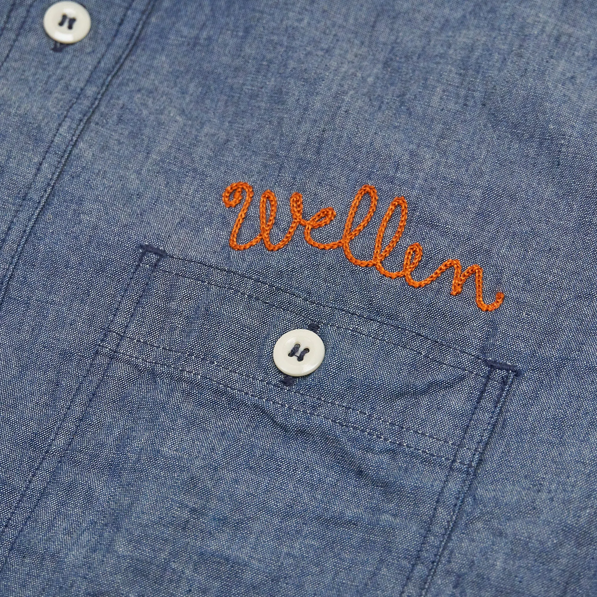 Sugar Cane Chambray Garage Work Shirt sold by DeeCee style product image thumbnail 3