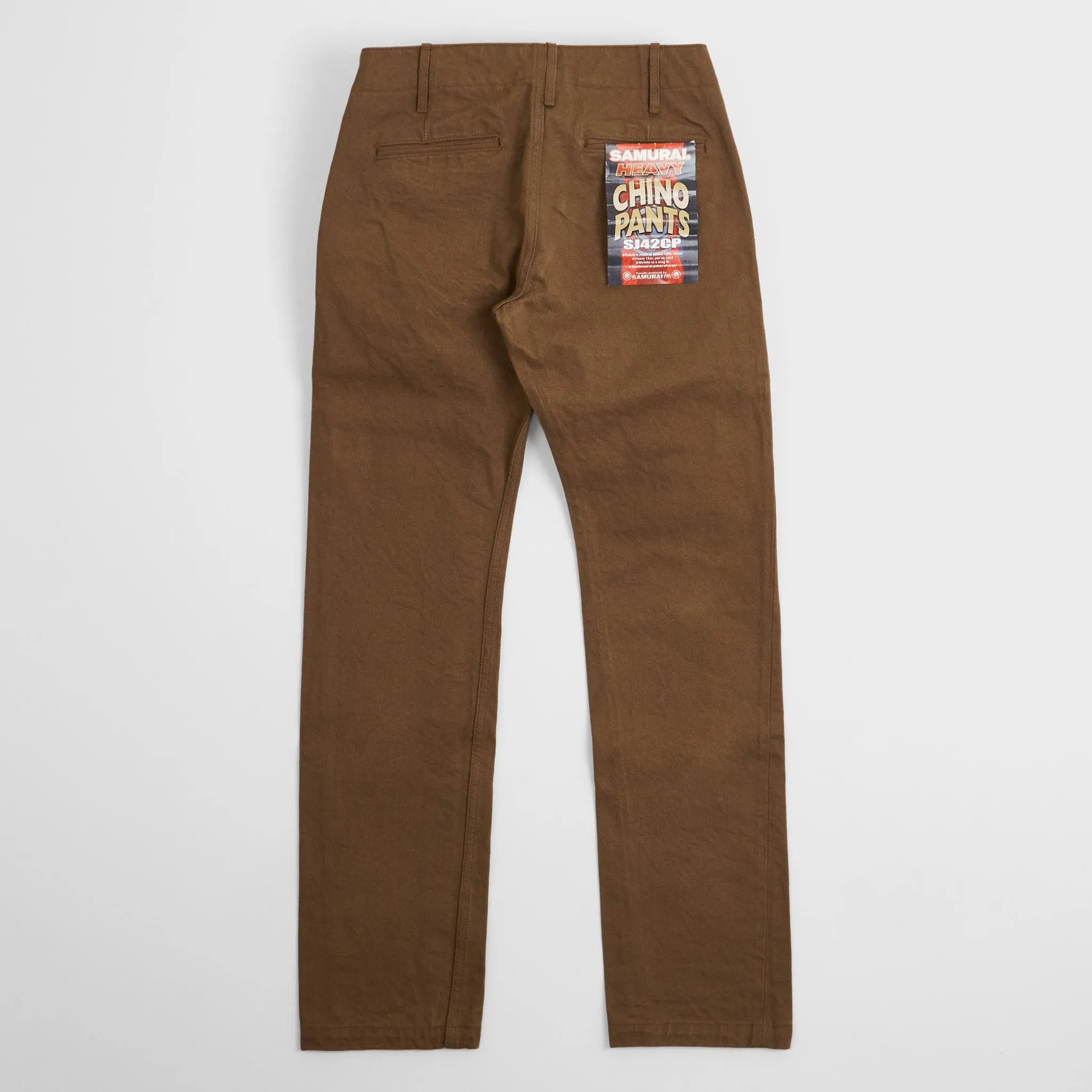 Samurai Jeans Heavy 15oz. Chino Trousers Brown sold by DeeCee style product image thumbnail 2