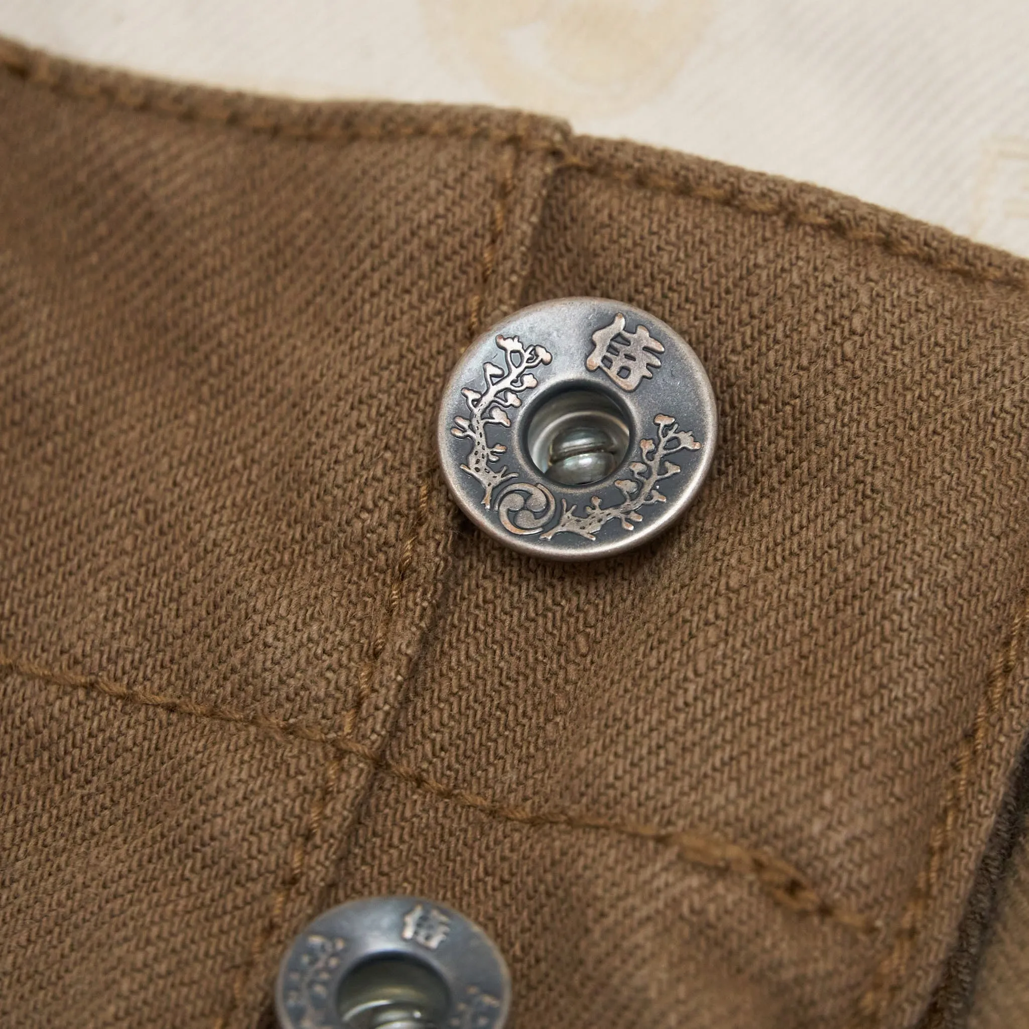 Samurai Jeans Heavy 15oz. Chino Trousers Brown sold by DeeCee style product image thumbnail 4