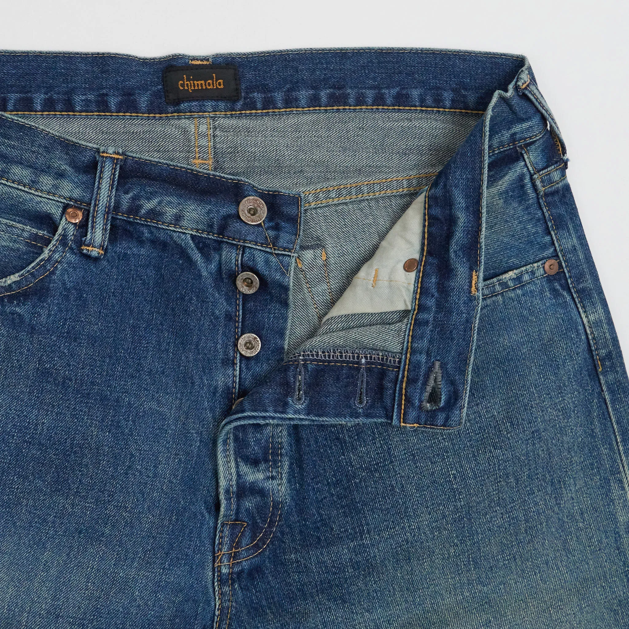 Chimala Straight Leg Unisex Japan Denim Jeans sold by DeeCee style product image thumbnail 4