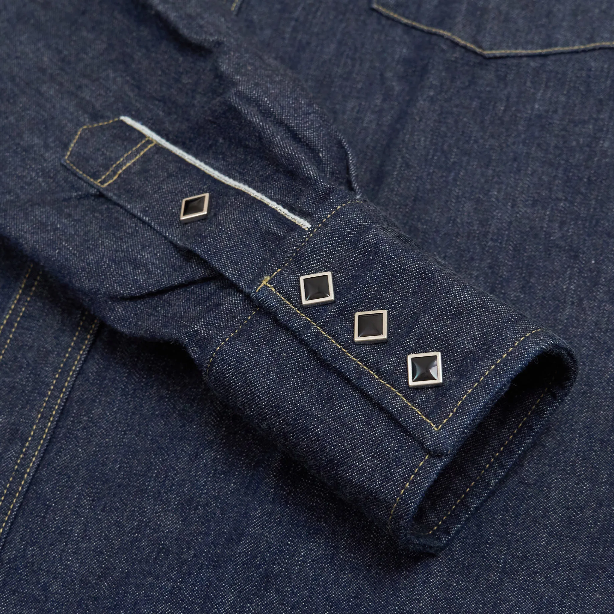 Samurai Jeans 10oz Western style Selvage Denim Jeans Shirt sold by DeeCee style product image thumbnail 5