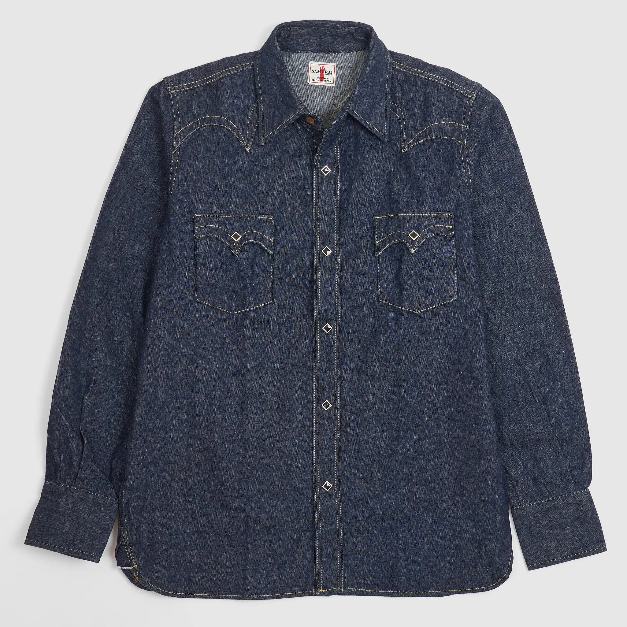 Samurai Jeans 10oz Western style Selvage Denim Jeans Shirt sold by DeeCee style