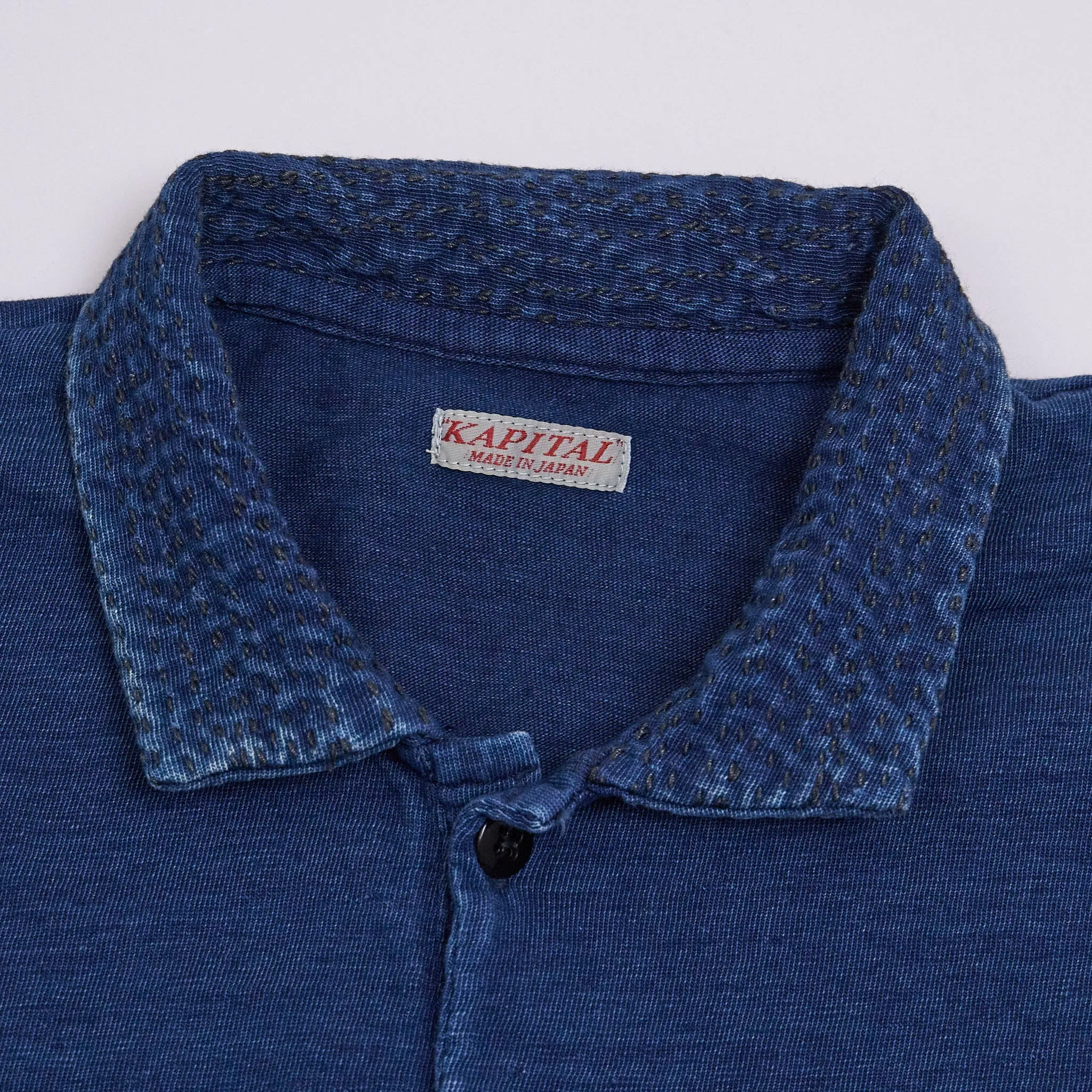 Kapital Classic Indigo Polo Shirts sold by DeeCee style product image thumbnail 2