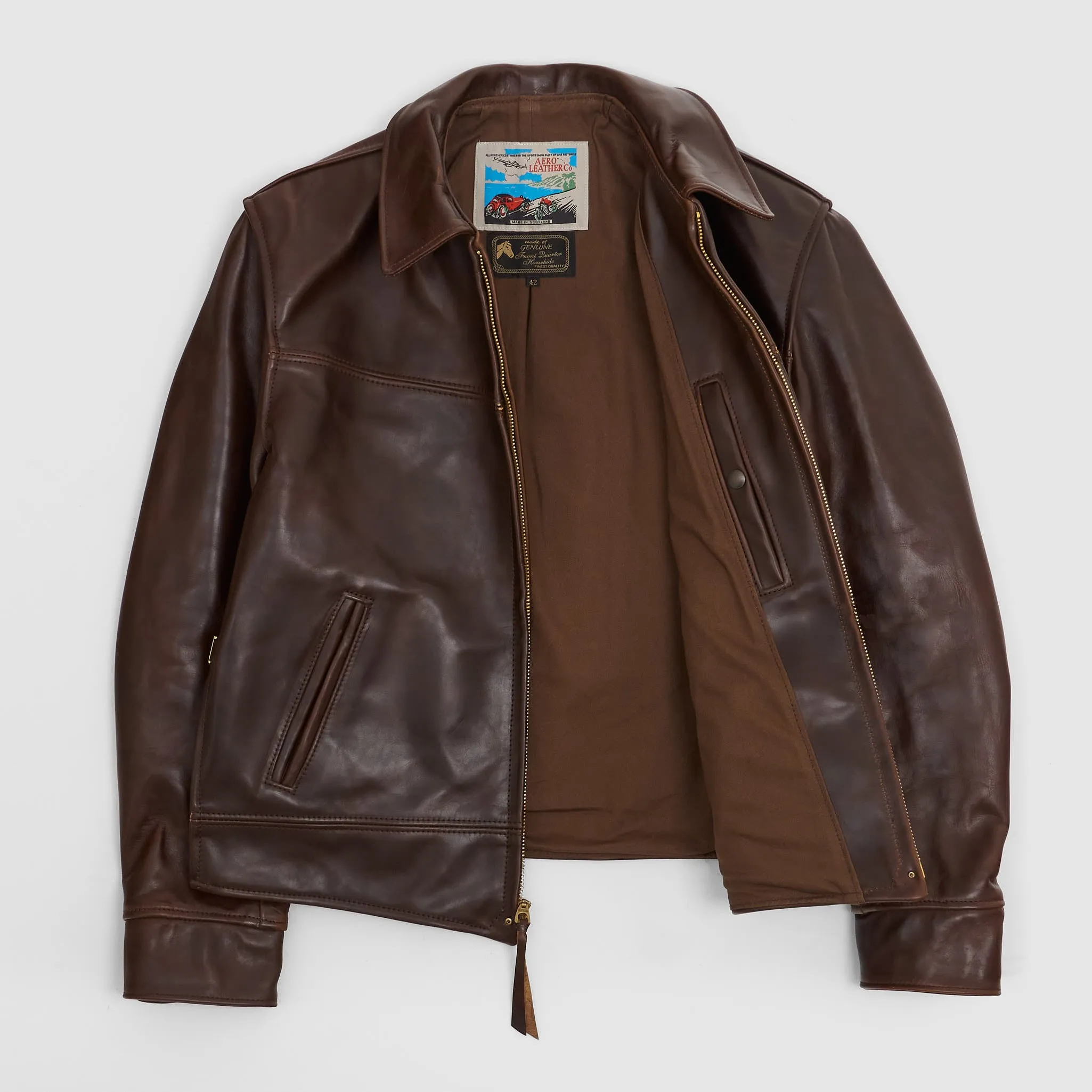 Aero Leathers Dust Bowl Leather Jacket sold by DeeCee style product image thumbnail 3
