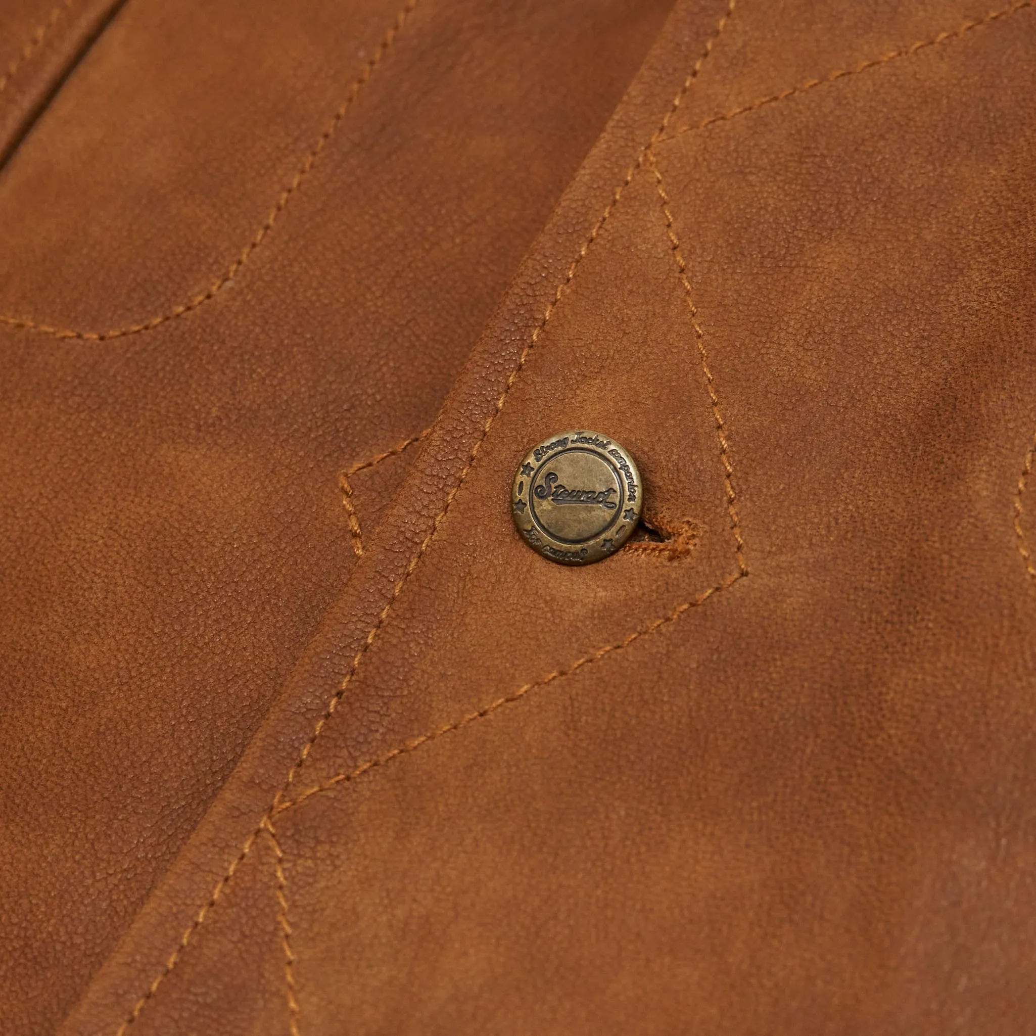 Stewart Leather Jeans Trucker Jacket sold by DeeCee style product image thumbnail 5