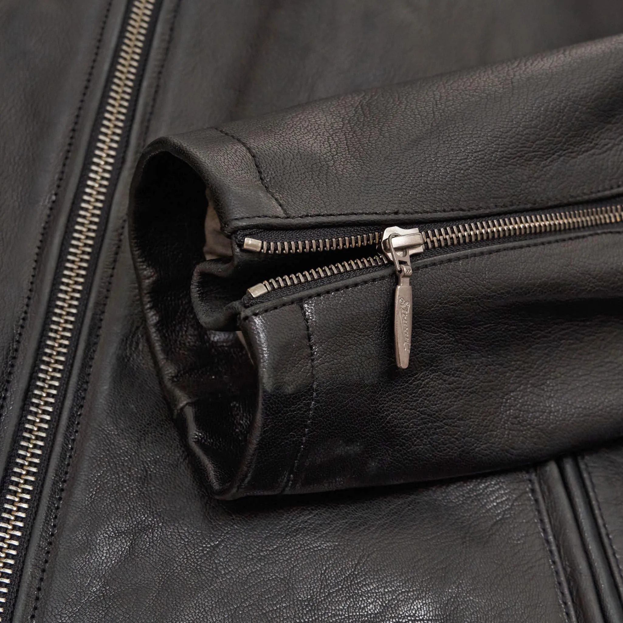 Stewart Cafe Racer Leather Jacket sold by DeeCee style product image thumbnail 4