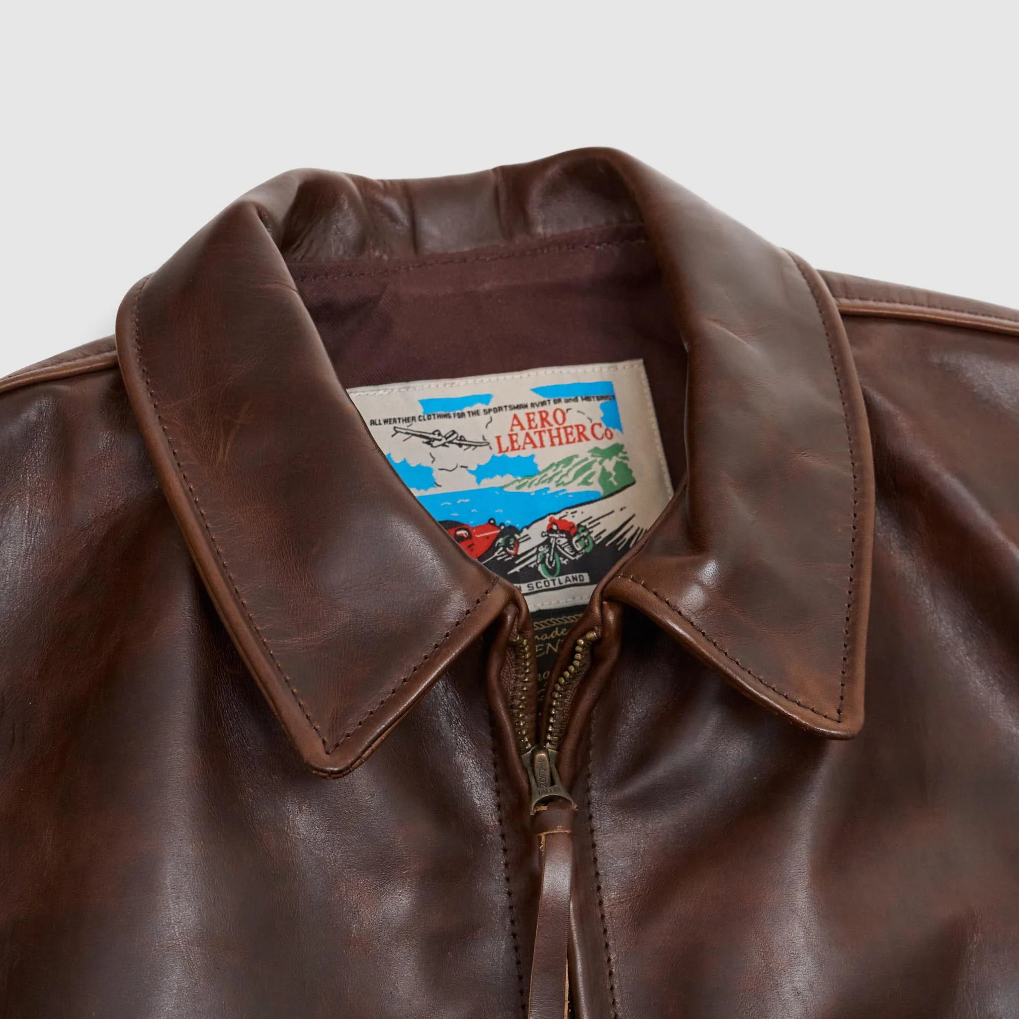 Aero Leathers Highwayman Leather Jacket sold by DeeCee style product image thumbnail 4