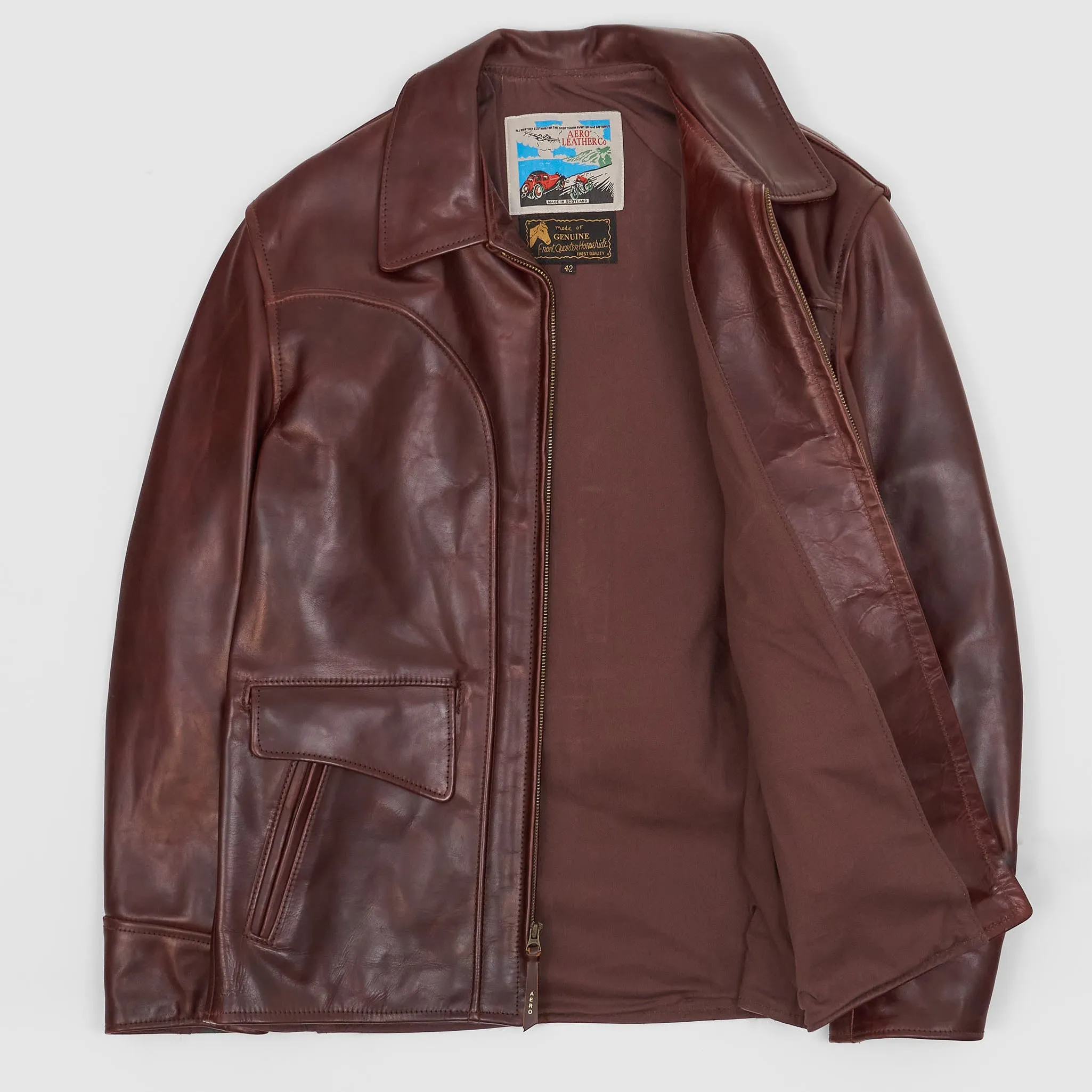 Aero Leathers Hercules Leather Jacket sold by DeeCee style product image thumbnail 2