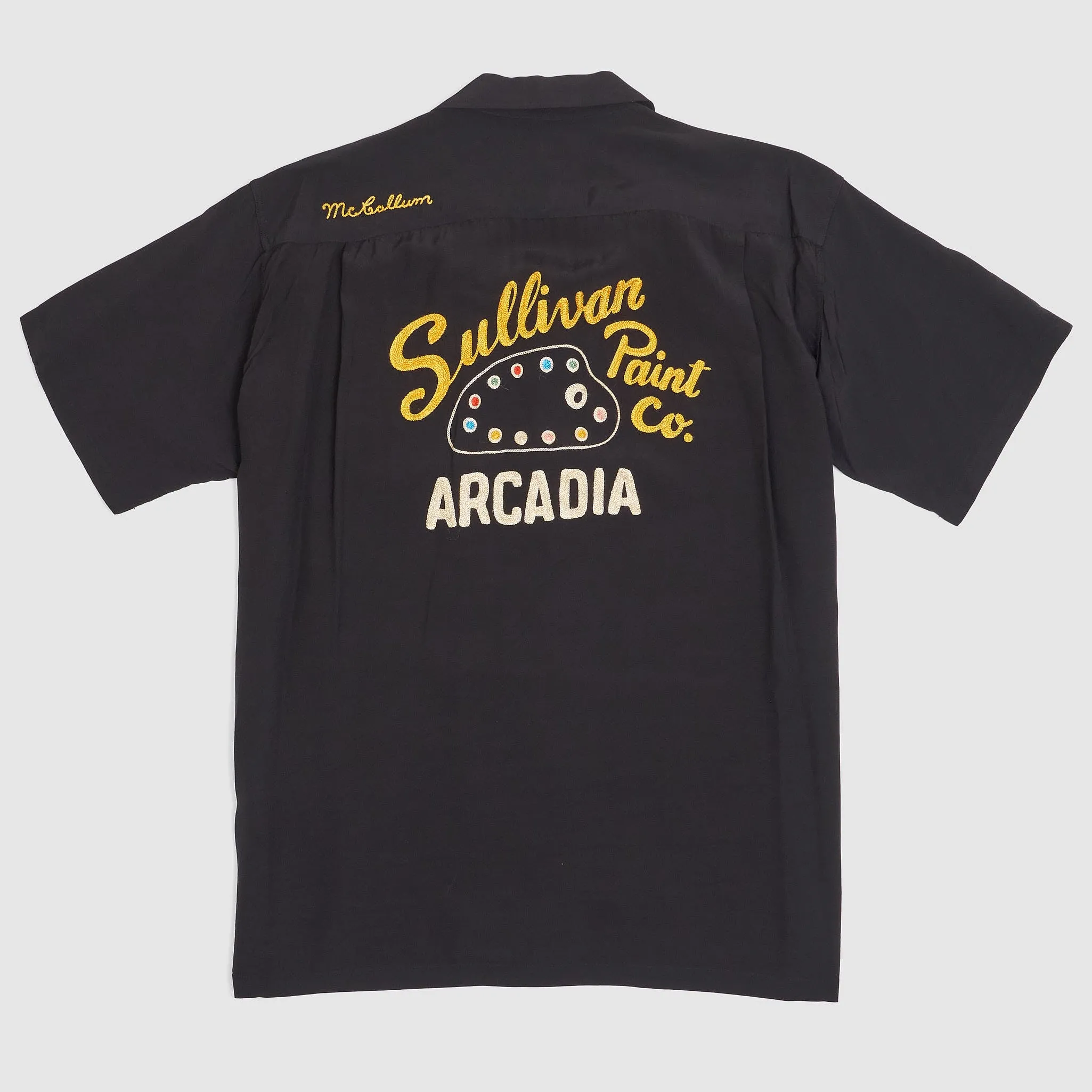 Sugar Cane Style Eyes Sullivan Paint Co. Bowling Shirt sold by DeeCee style