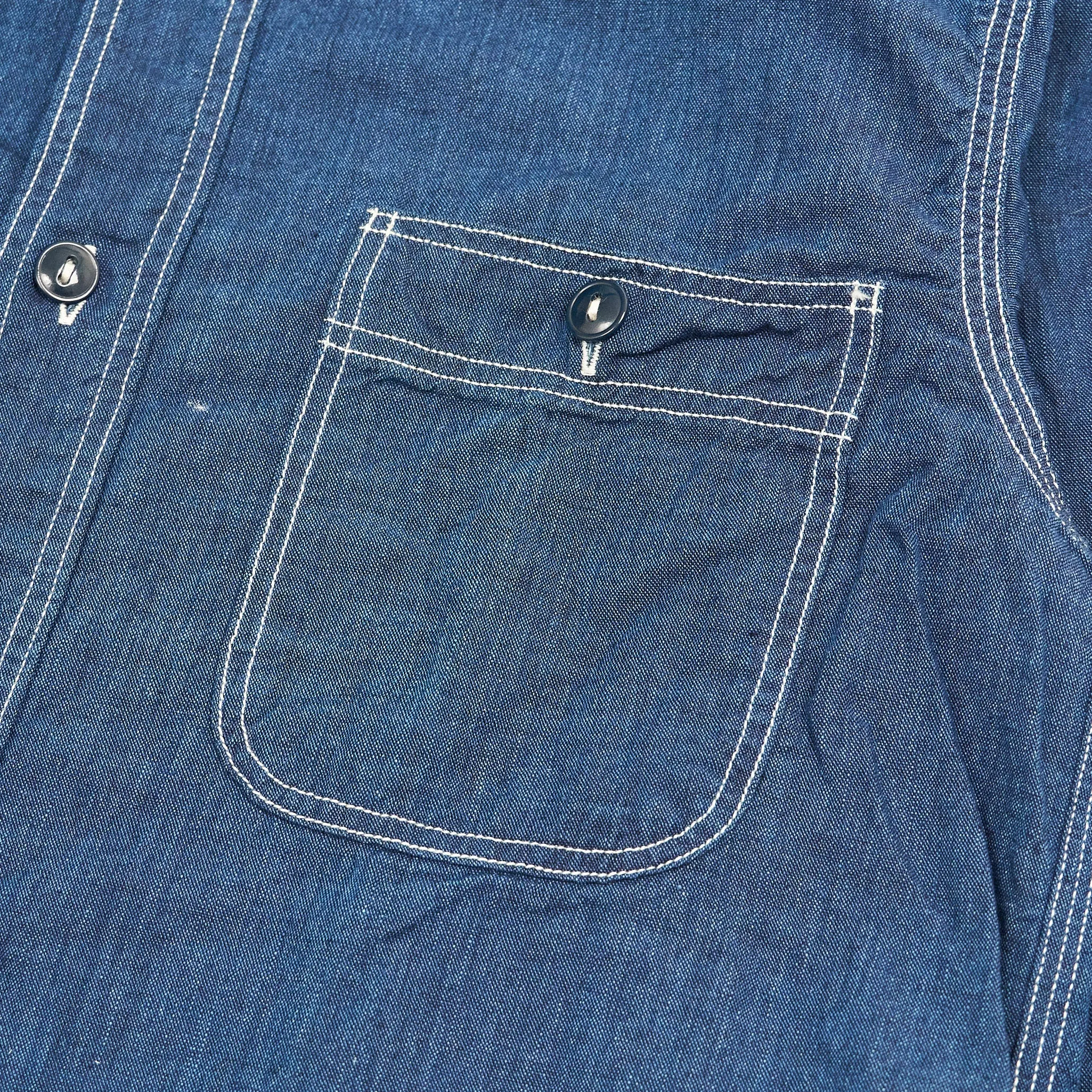 OrSlow Chambray Work Shirt sold by DeeCee style product image thumbnail 5