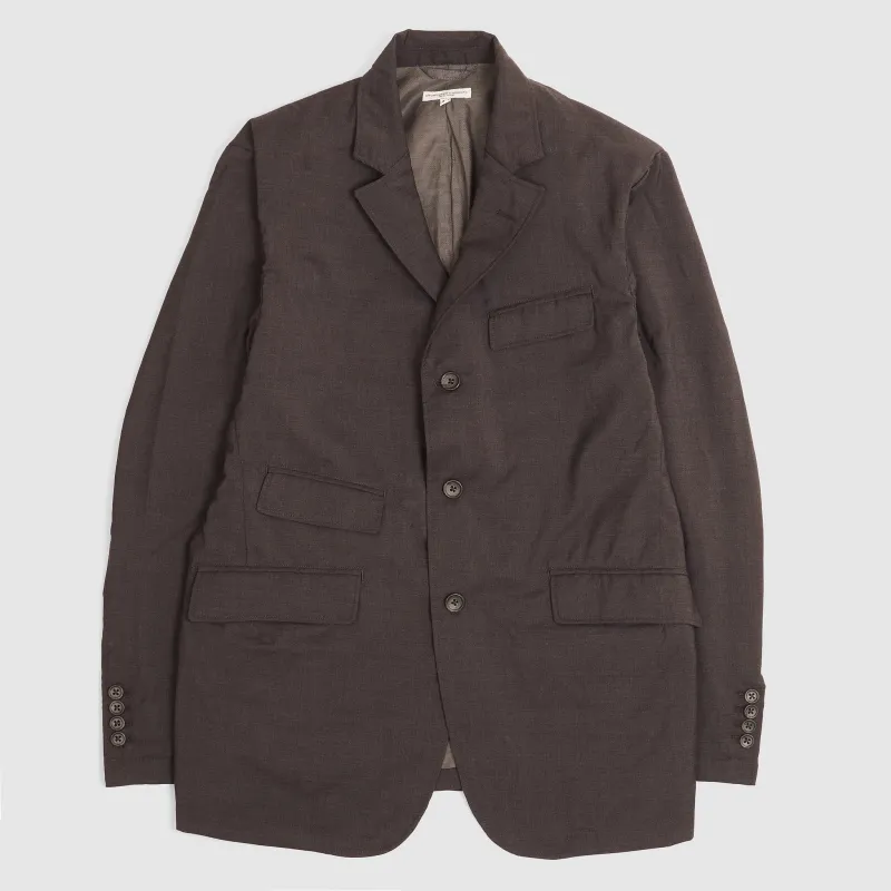 Engineered Garments Tropical Wool Blazer Jacket charcoal sold by DeeCee style