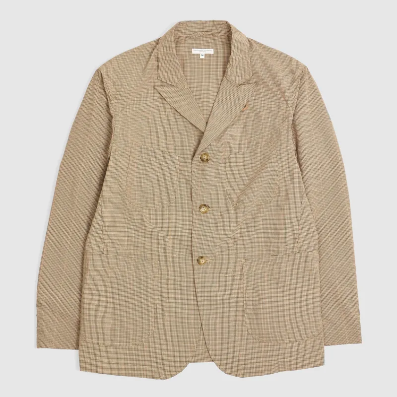 Engineered Garments Mini Tattersall Blazer Jacket Khaki made by Engineered Garments