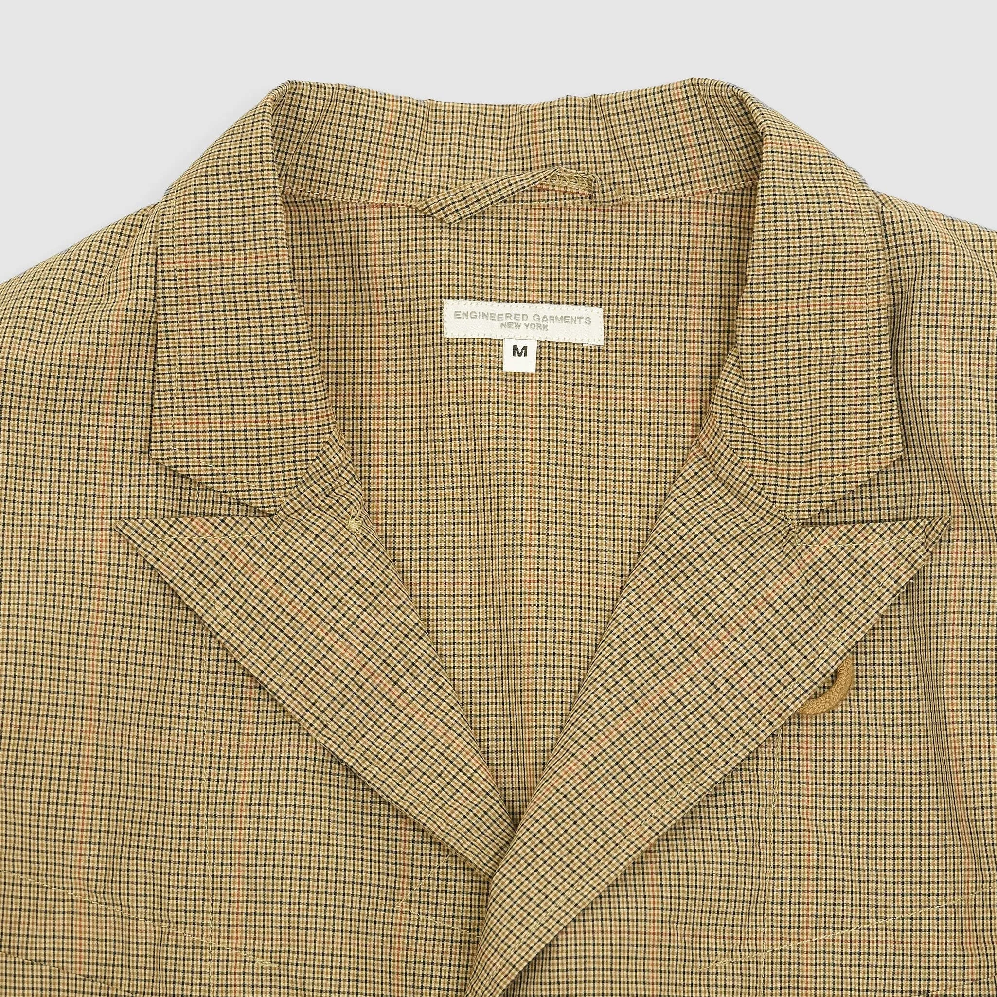 Engineered Garments Mini Tattersall Blazer Jacket Khaki sold by DeeCee style product image thumbnail 5