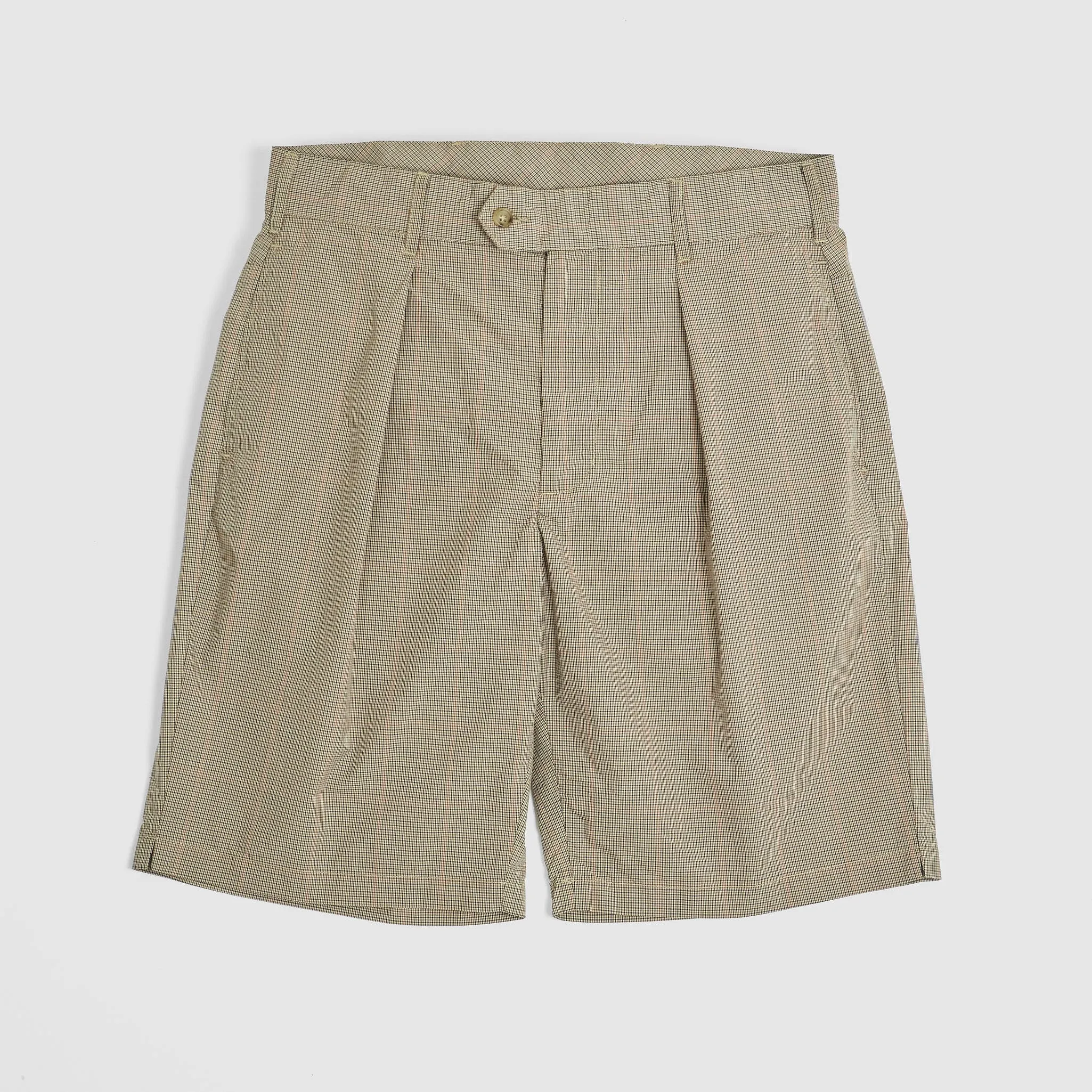 Engineered Garments Mini Tattersall Bermuda Shorts sold by DeeCee style