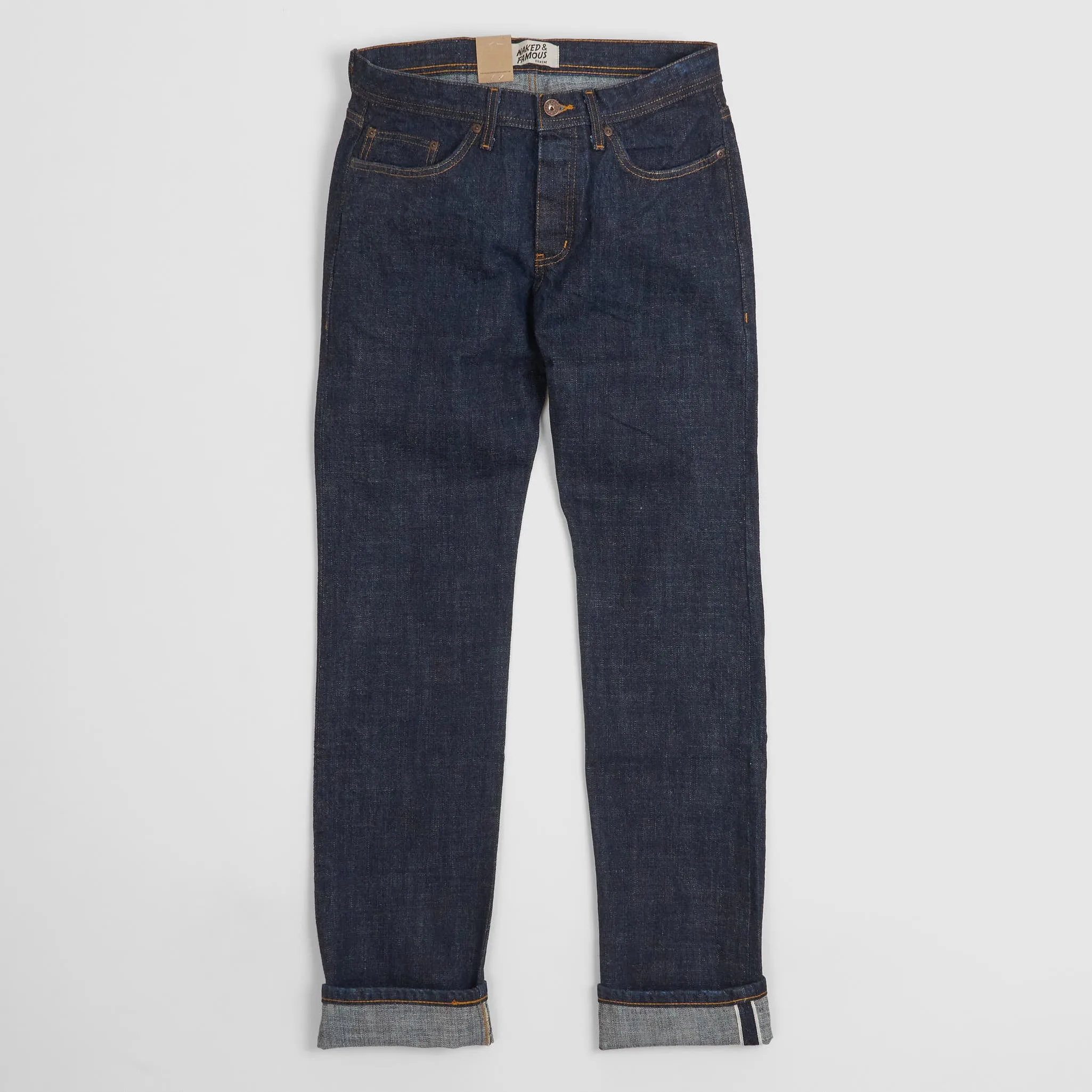Naked & Famous 14.5oz Slubby Selvage Denim Limited Japan Heritage Returns Weird Guy sold by DeeCee style