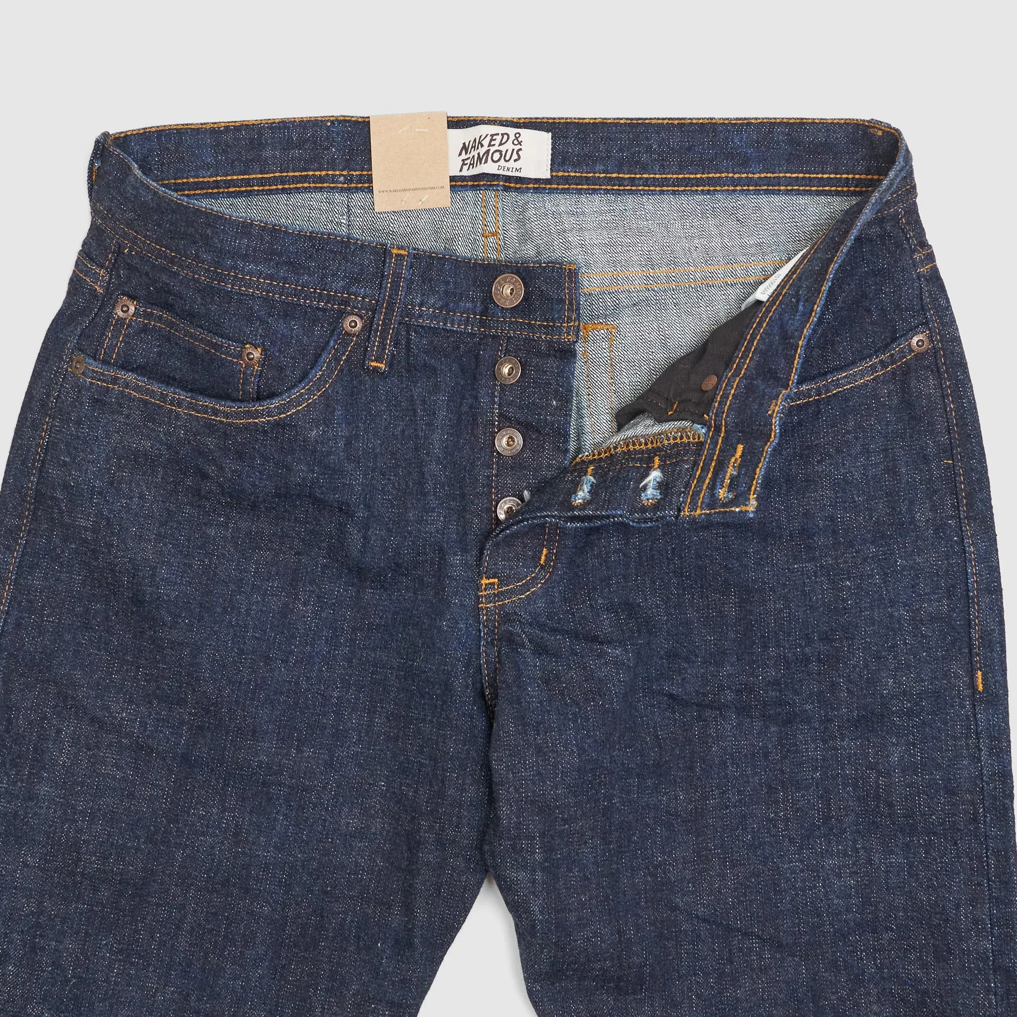 Naked & Famous 14.5oz Slubby Selvage Denim Limited Japan Heritage Returns Weird Guy sold by DeeCee style product image thumbnail 5