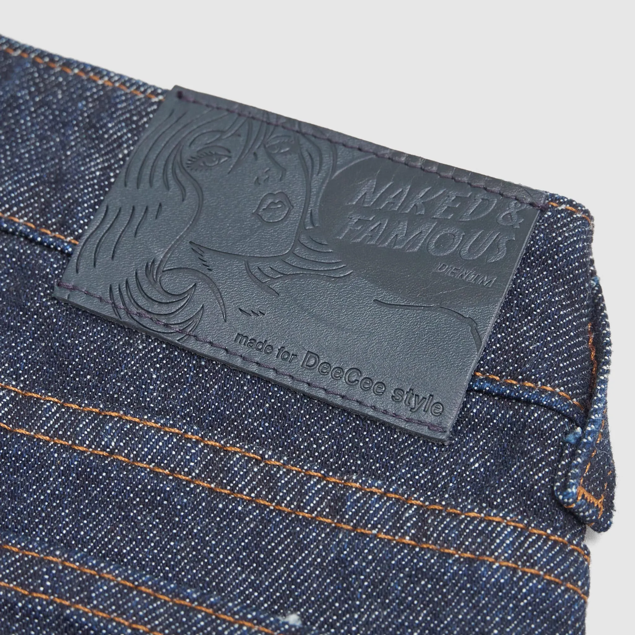 Naked & Famous x DeeCee style Ladies Selvage Denim The Straight Rinsed sold by DeeCee style product image thumbnail 4