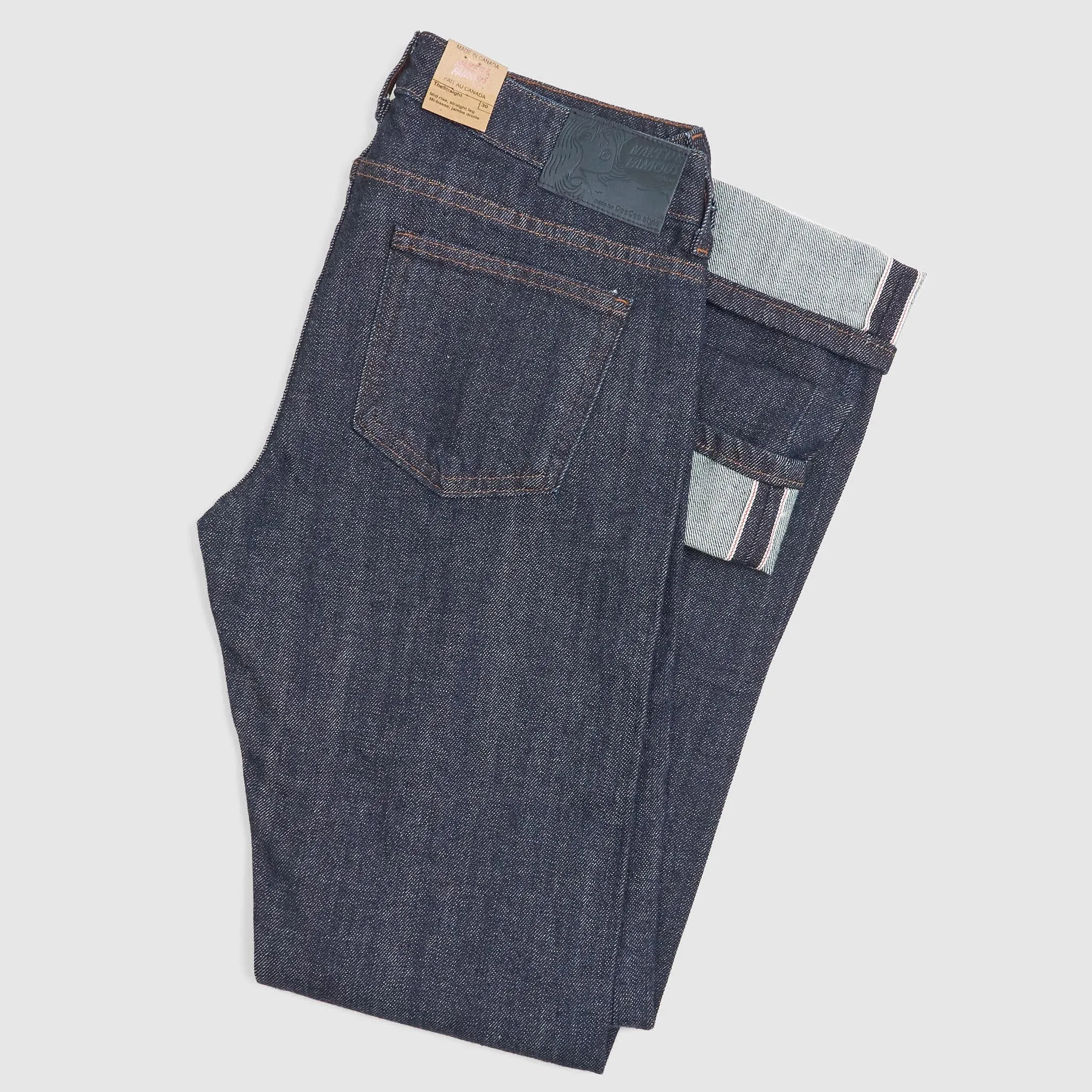 Naked & Famous x DeeCee style Ladies Selvage Denim The Straight Rinsed sold by DeeCee style product image thumbnail 2