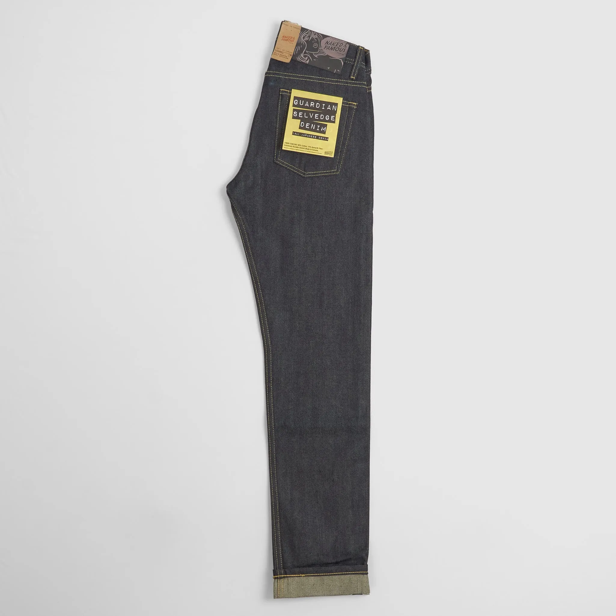 Naked & Famous Guardian Selvage Denim Weird Guy sold by DeeCee style product image thumbnail 2