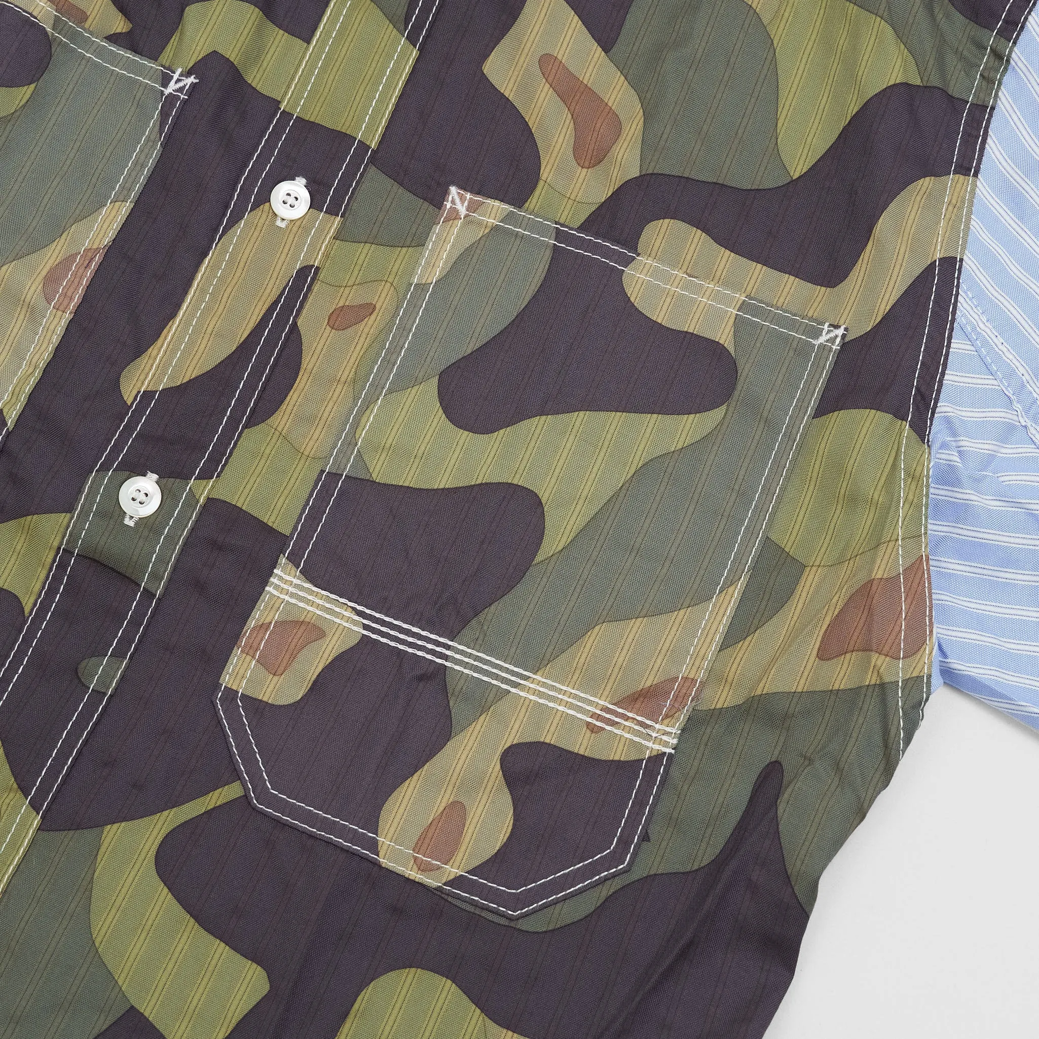 Junya Watanabe Man Short Sleeved Camouflage Shirt sold by DeeCee style product image thumbnail 3