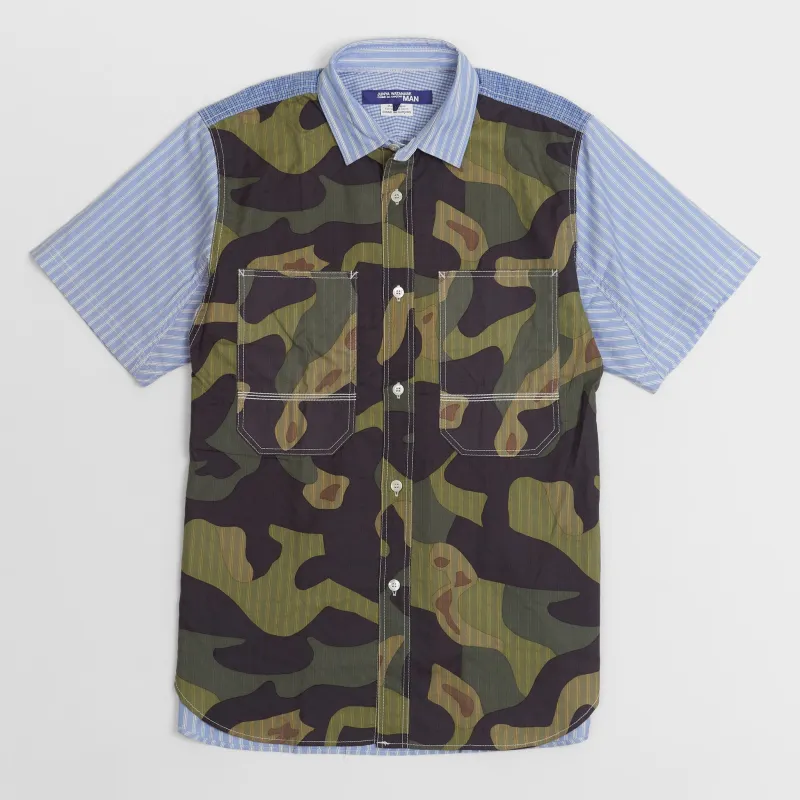 Junya Watanabe Man Short Sleeved Camouflage Shirt sold by DeeCee style
