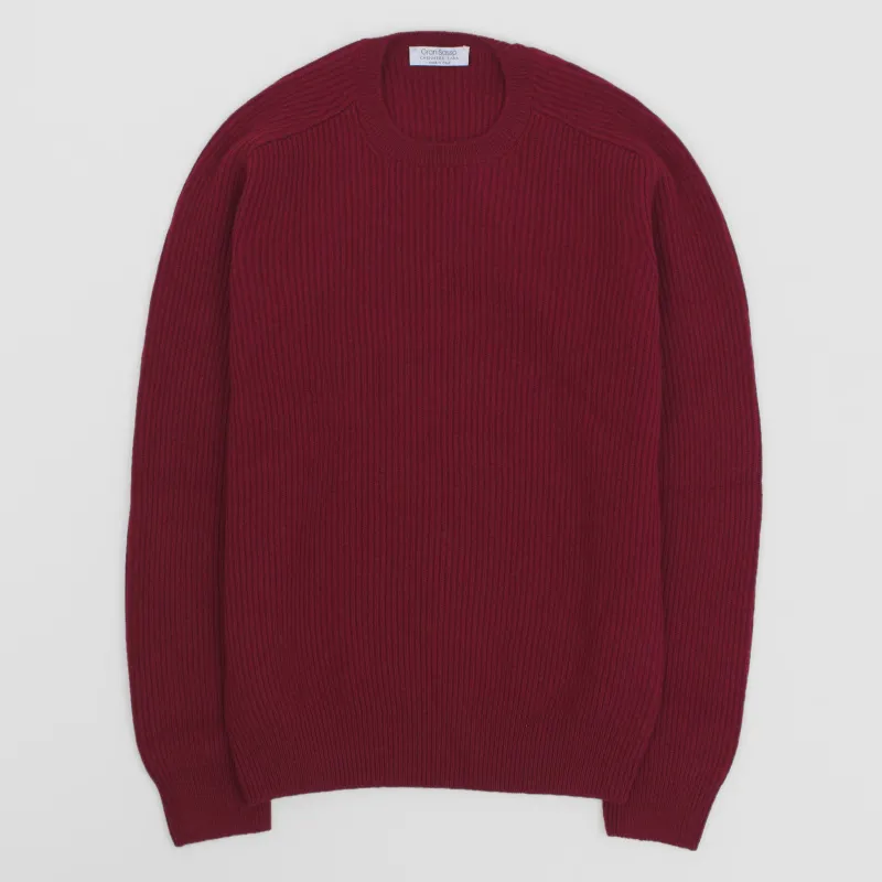 Gran Sasso Rip Knit  Crew Neck Pullover sold by DeeCee style