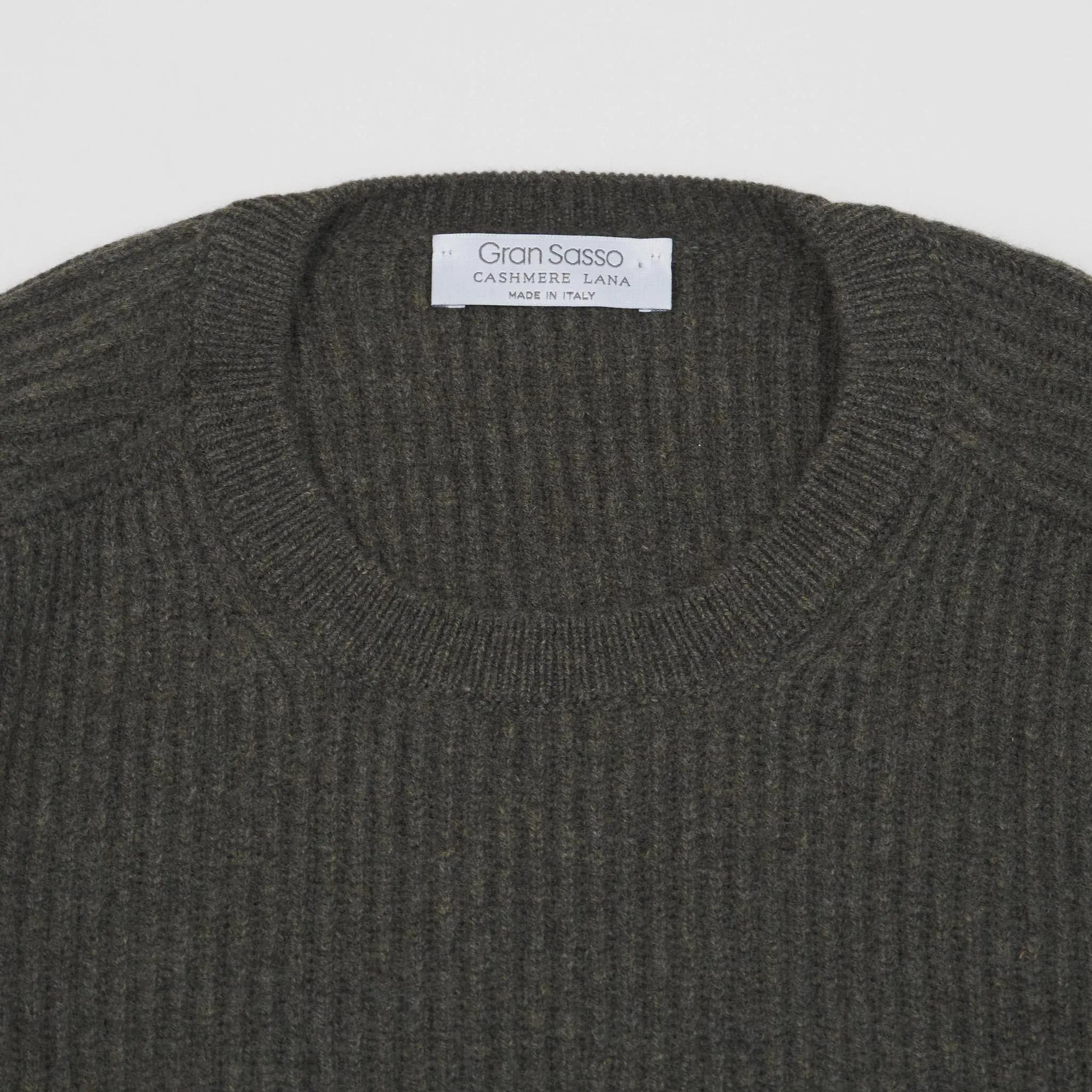 Gran Sasso Rip Knit Crew Neck Pullover sold by DeeCee style product image thumbnail 3