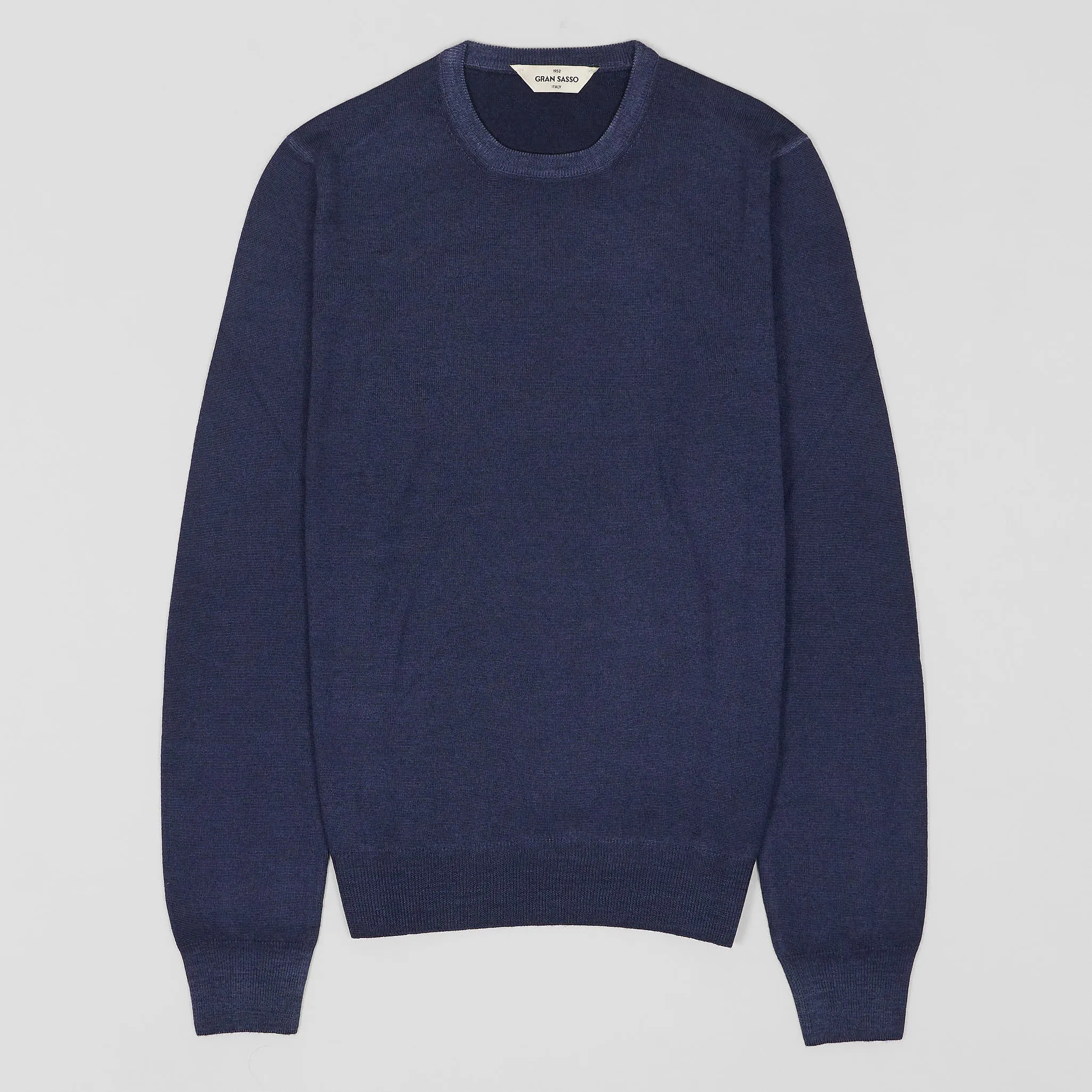 Gran Sasso Stone Washed Merino Crew Neck Pullover sold by DeeCee style