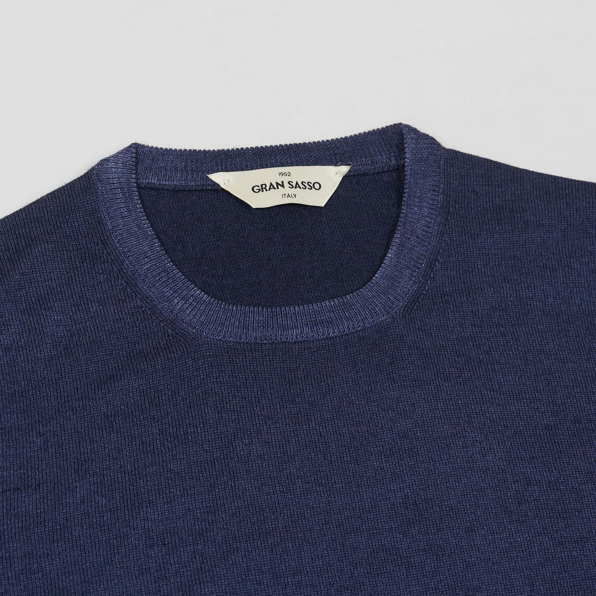Gran Sasso Stone Washed Merino Crew Neck Pullover sold by DeeCee style product image thumbnail 3