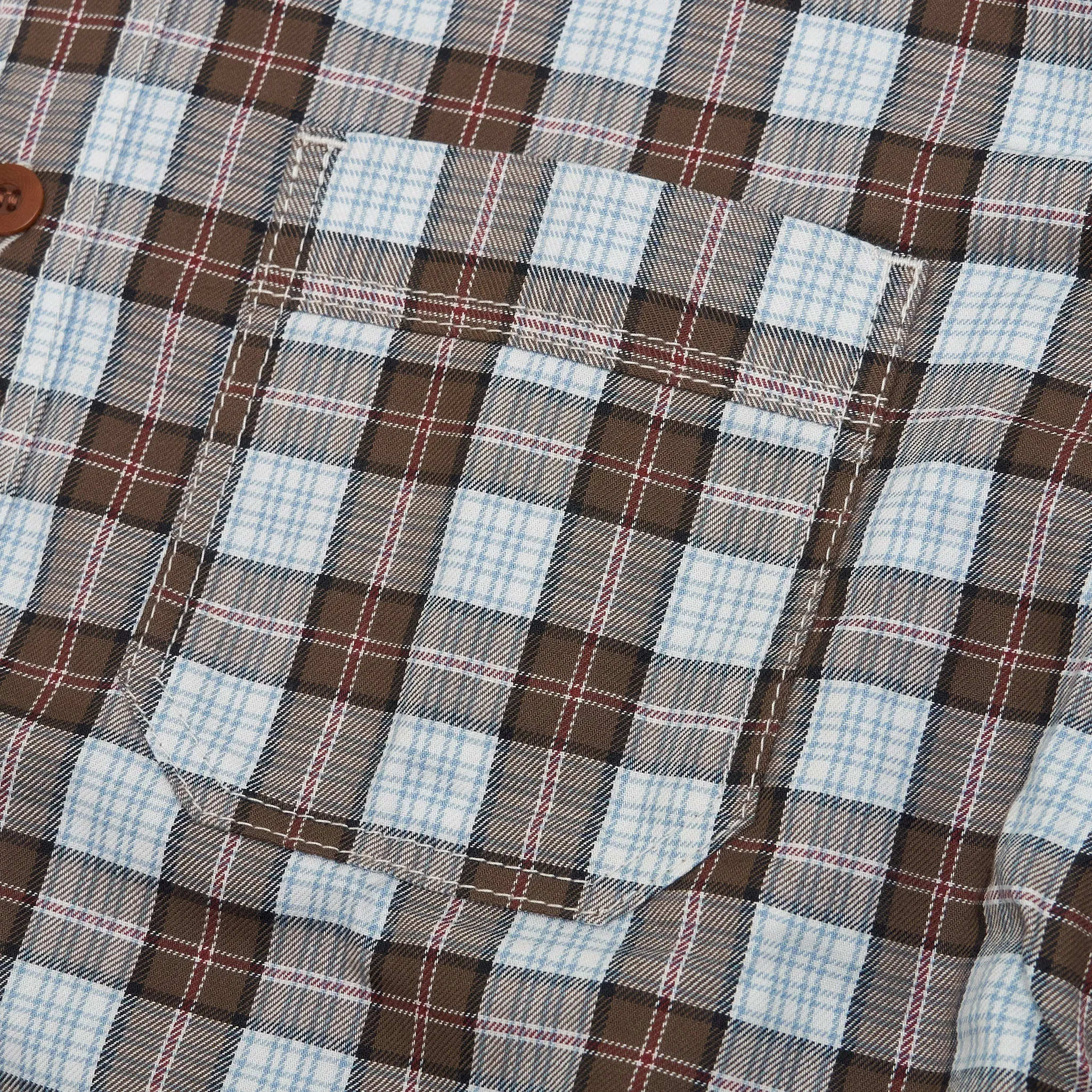 Junya Watanabe Man Brown Check Shirt sold by DeeCee style product image thumbnail 4