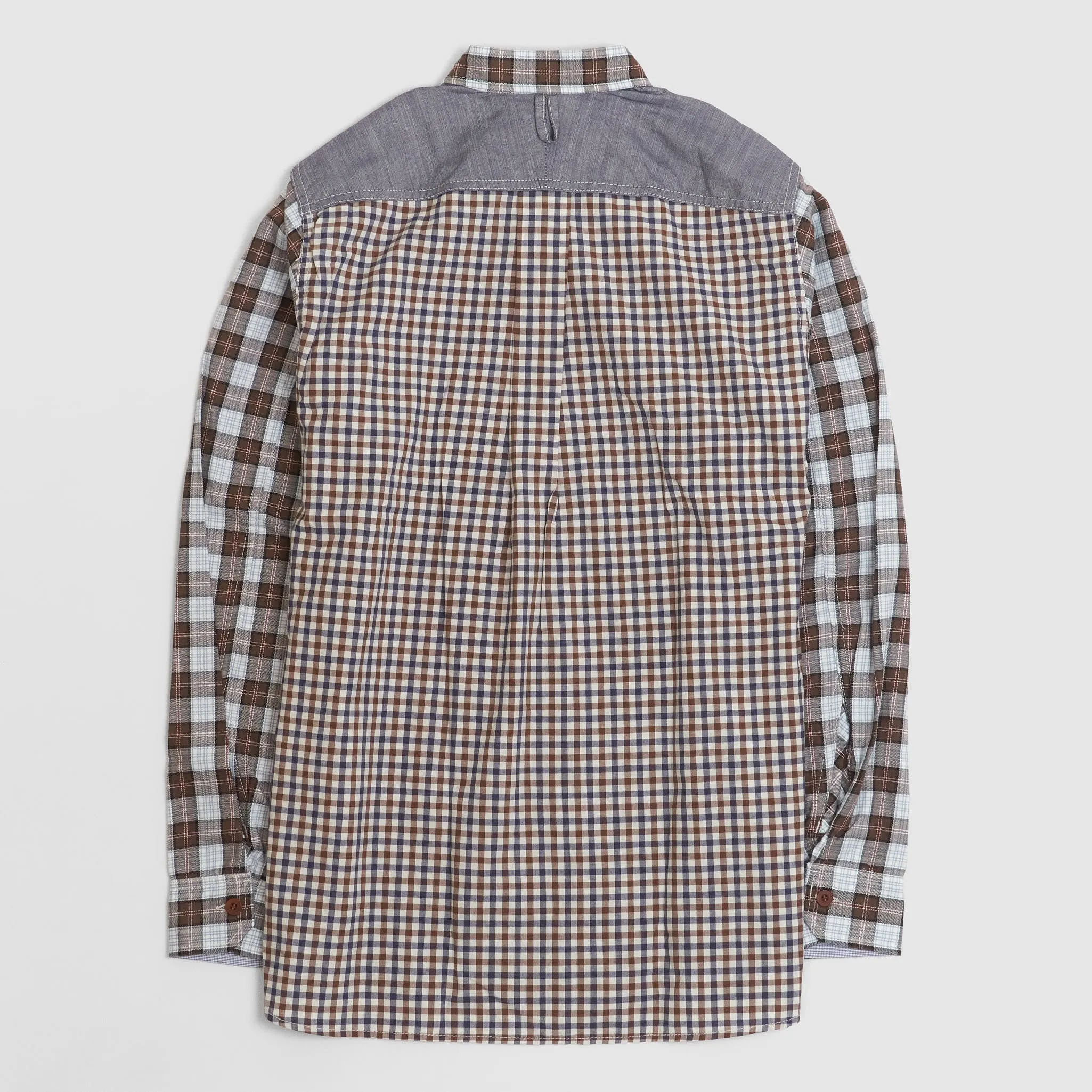 Junya Watanabe Man Brown Check Shirt sold by DeeCee style product image thumbnail 2