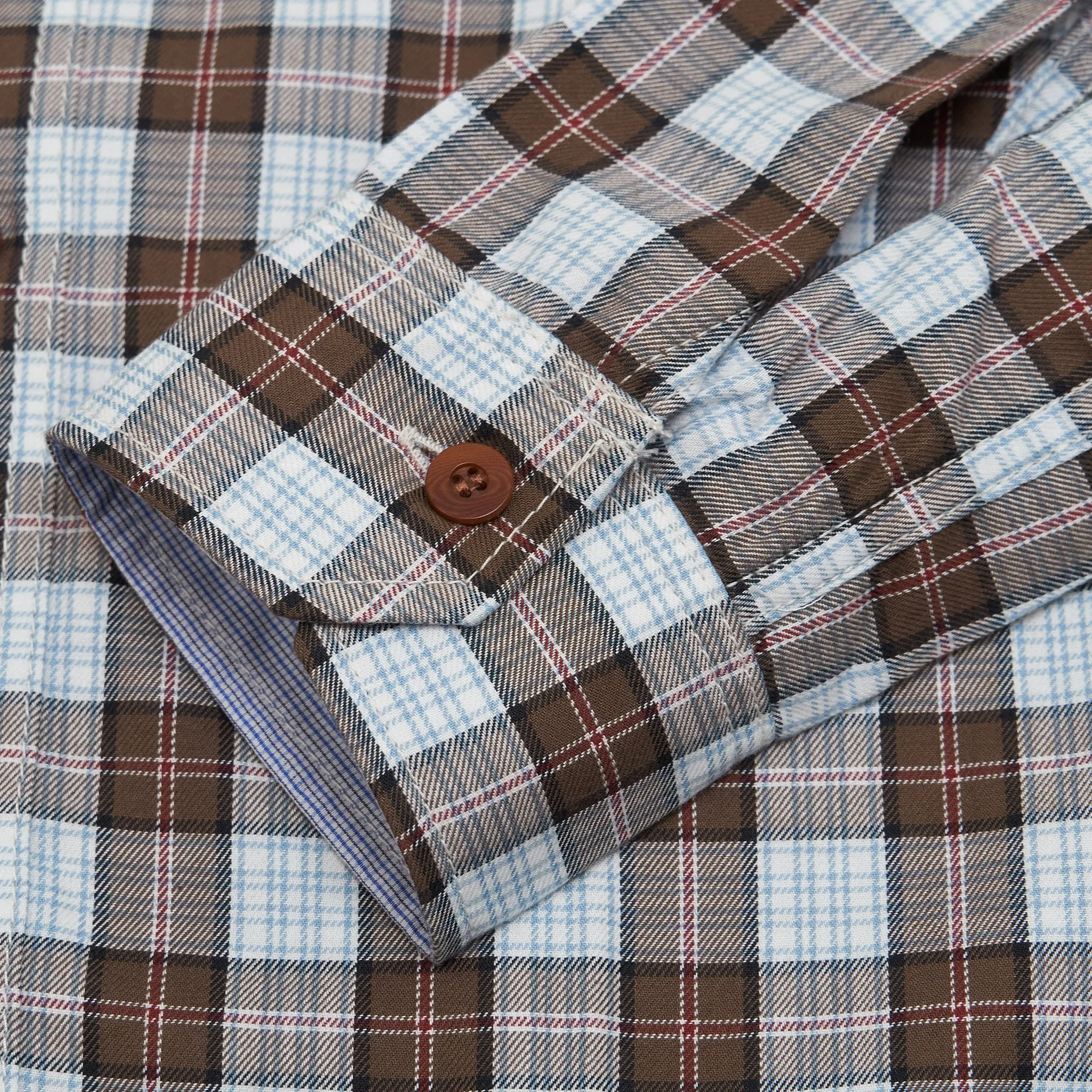 Junya Watanabe Man Brown Check Shirt sold by DeeCee style product image thumbnail 5