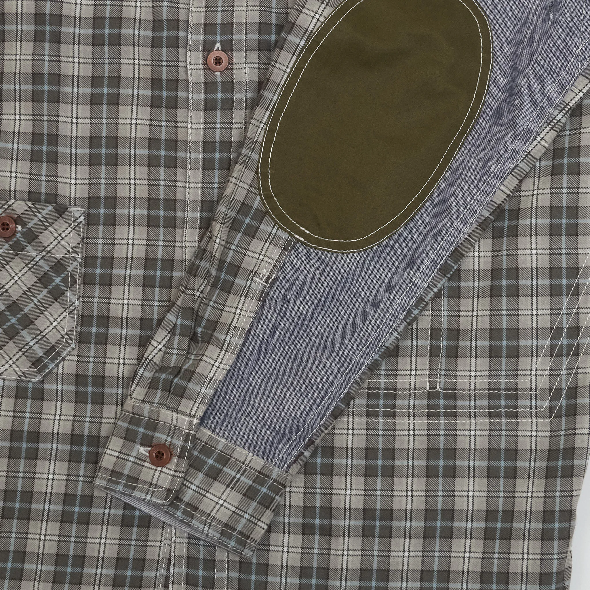 Junya Watanabe Man Green Check Work Shirt sold by DeeCee style product image thumbnail 4