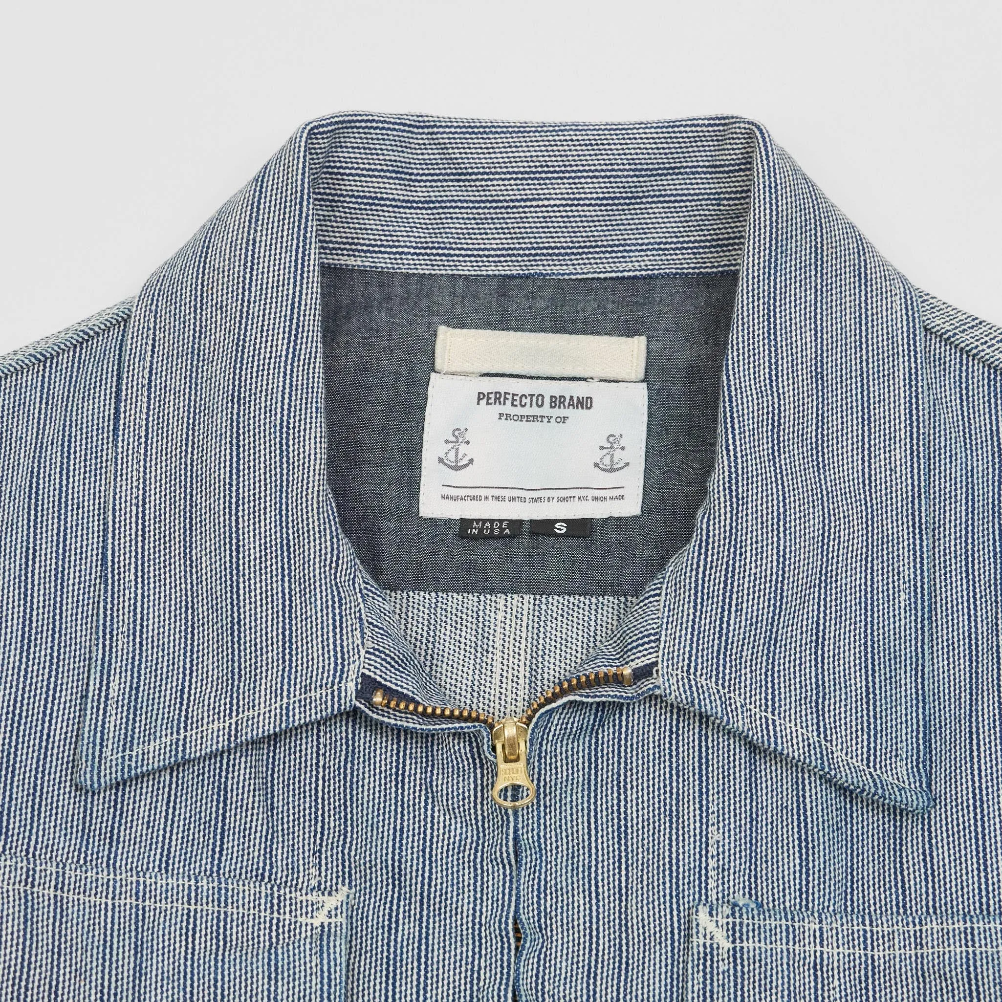 Schott NYC Perfecto Brand Workjacket Indigo sold by DeeCee style product image thumbnail 4