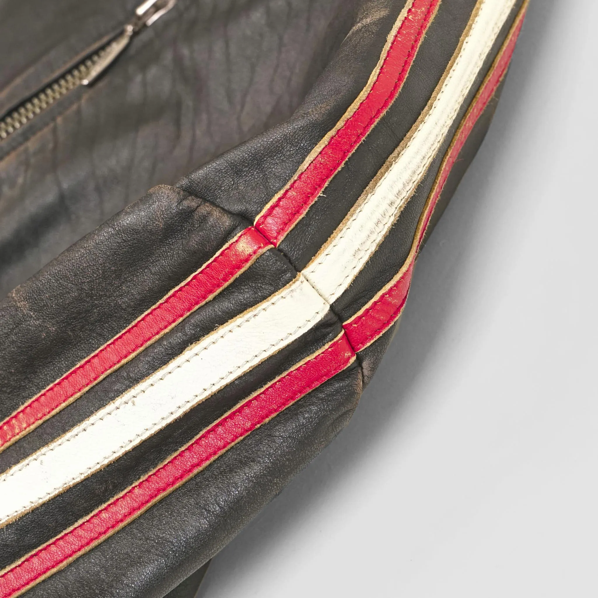 Stewart Café Racer Leather Jacket sold by DeeCee style product image thumbnail 4