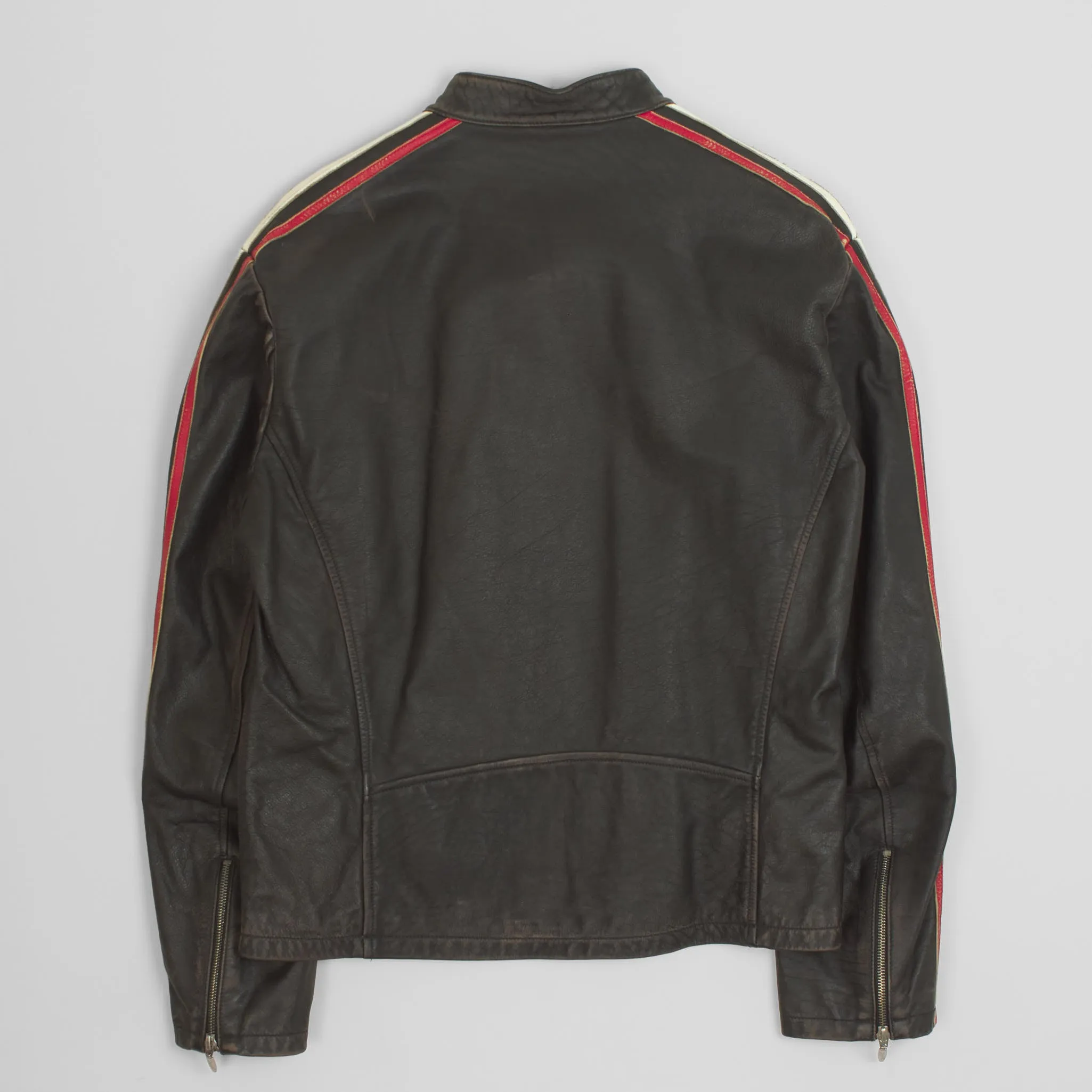 Stewart Café Racer Leather Jacket sold by DeeCee style product image thumbnail 3