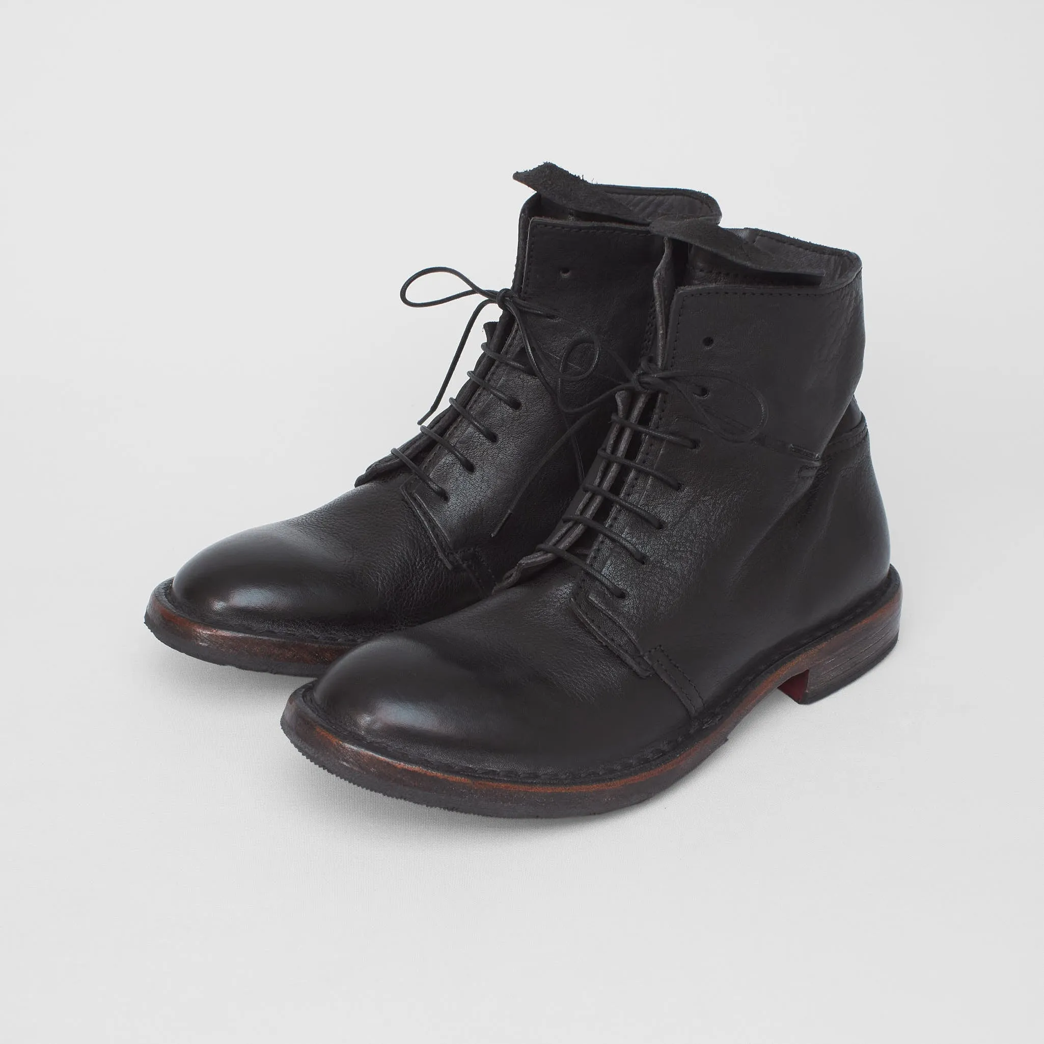 Moma Ladies Tronchetto Rubber Sole Boots sold by DeeCee style