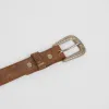 Double RL Washed Leather Belt sold by DeeCee style