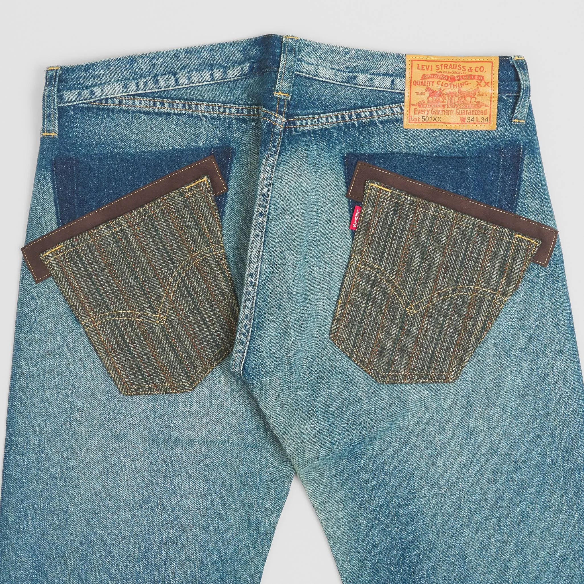 Junya Watanabe Man x Levi's® Low Waist Patchwork Selvage Denim Jeans sold by DeeCee style product image thumbnail 5