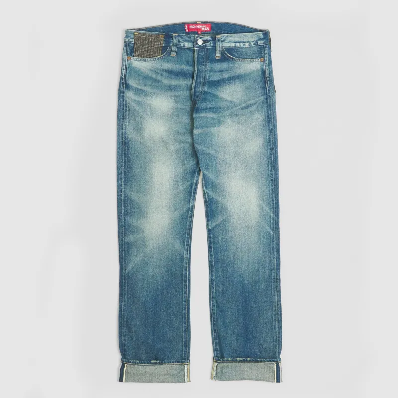 Junya Watanabe Man x Levi's® Low Waist Patchwork Selvage Denim Jeans made by Junya Watanabe