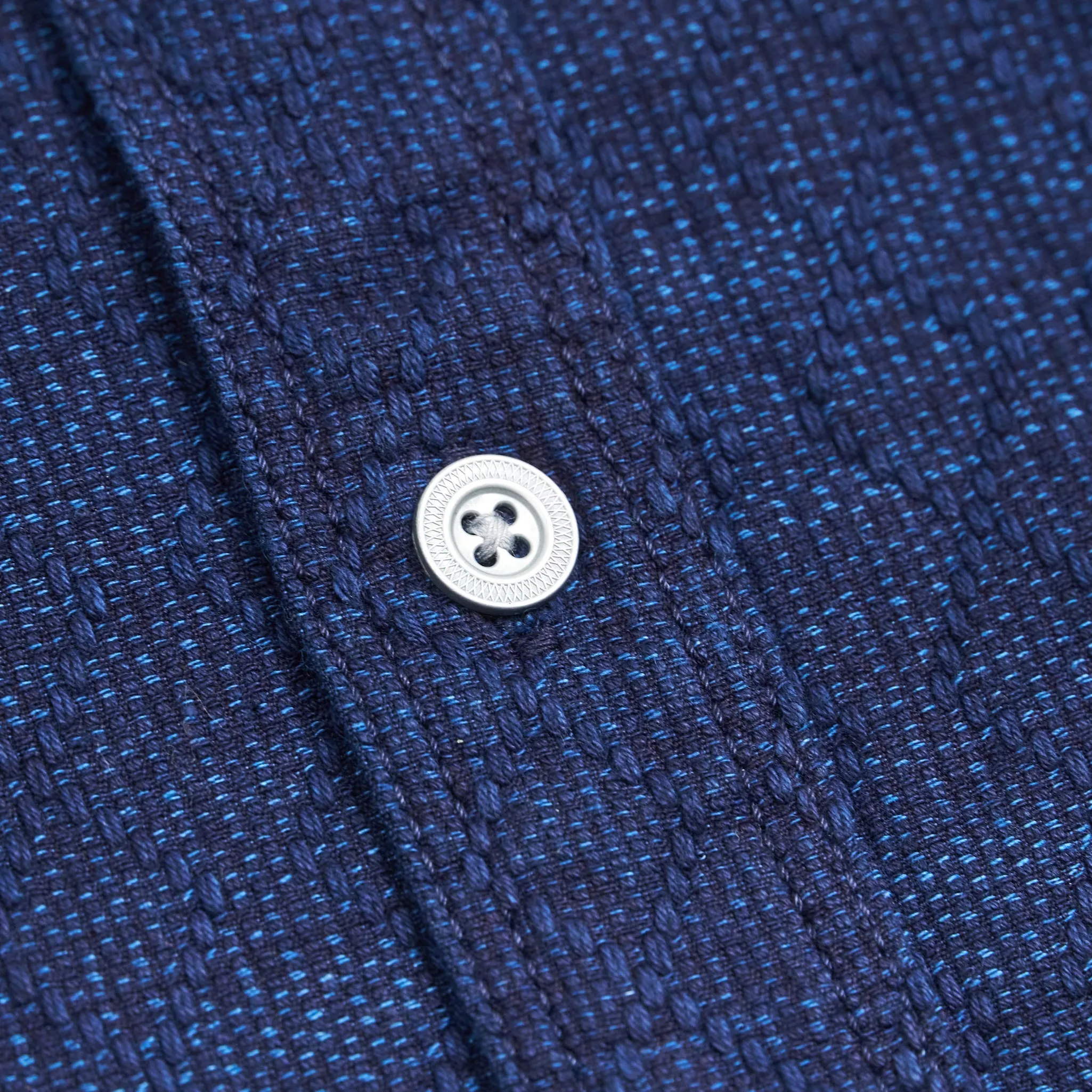 Samurai Jeans Indigo Cotton Overshirt sold by DeeCee style product image thumbnail 5