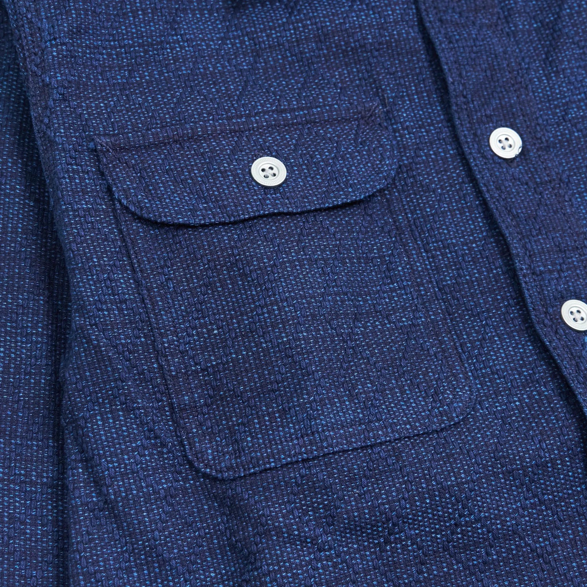 Samurai Jeans Indigo Cotton Overshirt sold by DeeCee style product image thumbnail 2