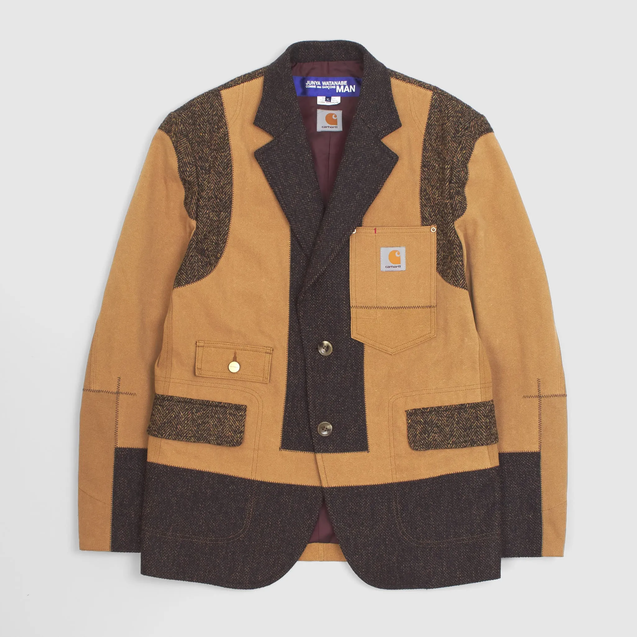 Junya Watanabe Man x Carhartt Patchwork Blazer sold by DeeCee style