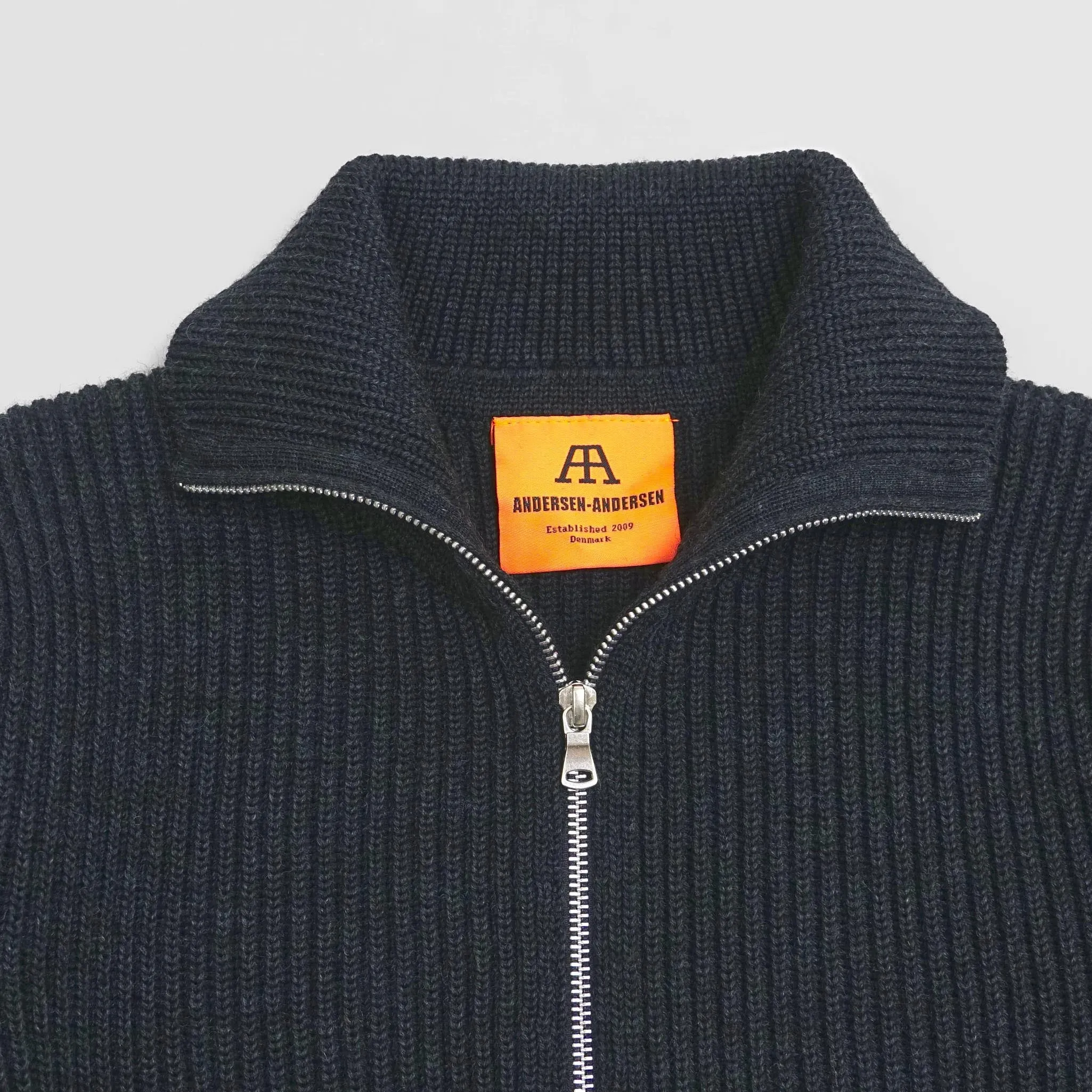 Andersen-Andersen Sailor Full Zip Cardigan Natural Indigo sold by DeeCee style product image thumbnail 2