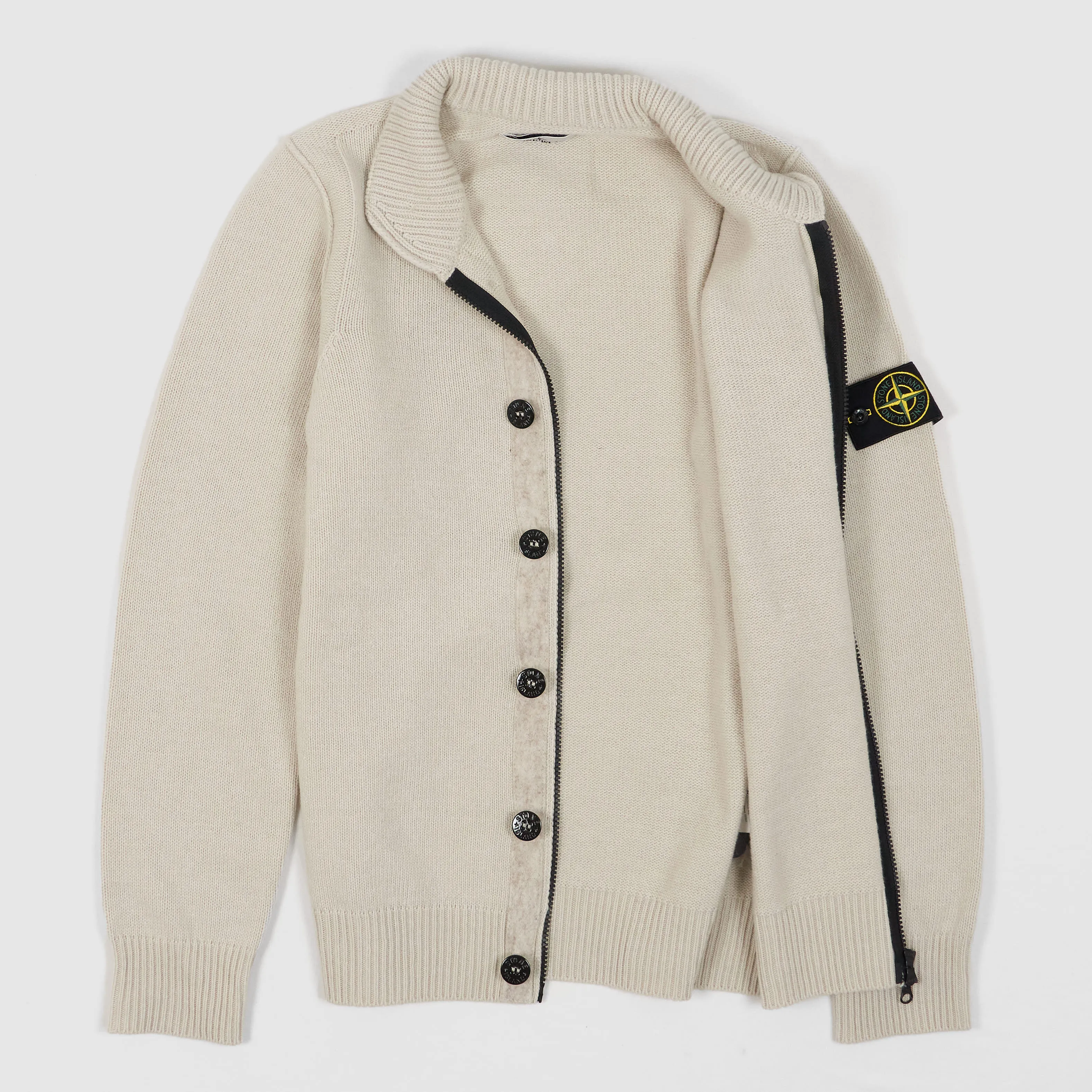 Stone Island Full-Zip Lambswool Cardigan sold by DeeCee style product image thumbnail 2