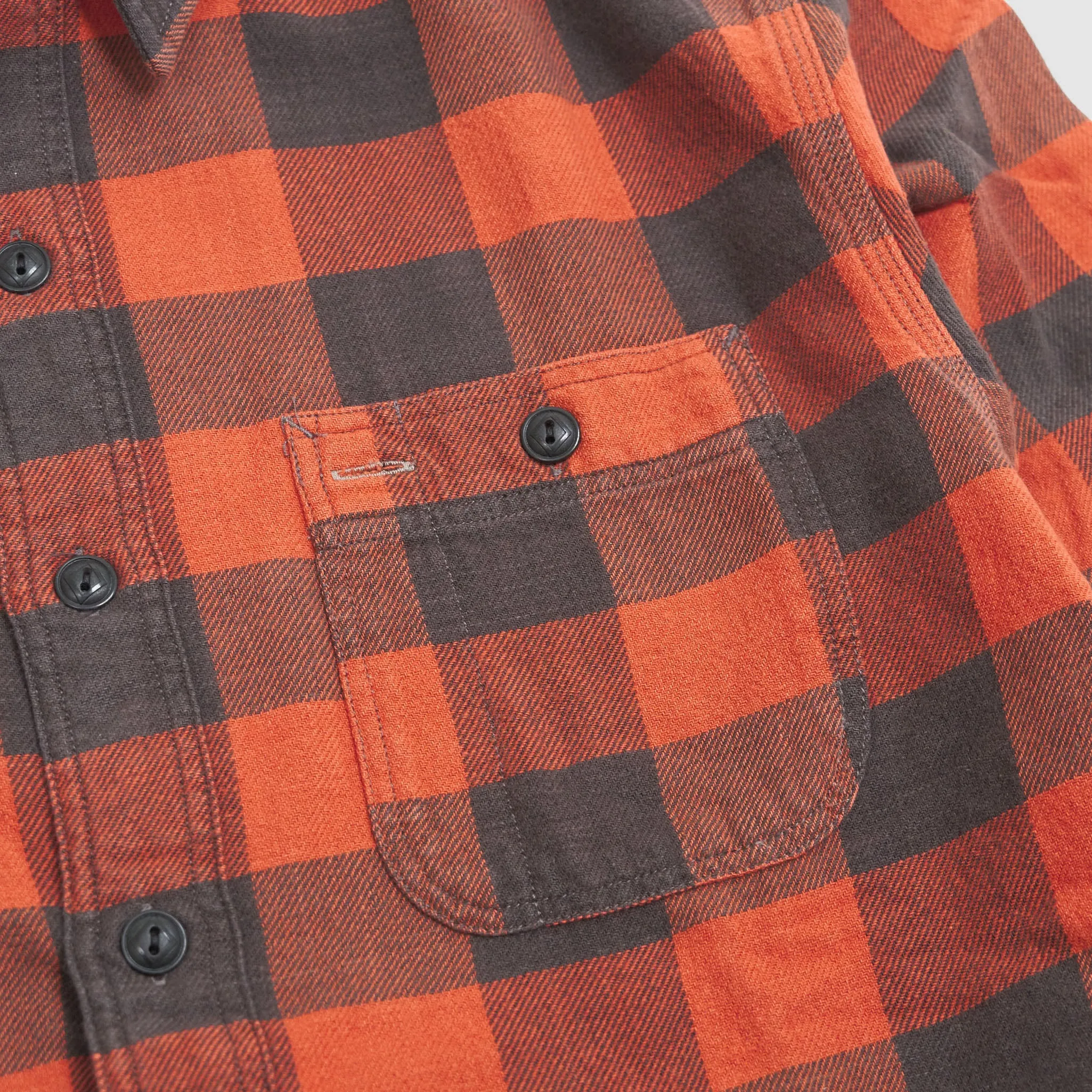 Double RL Work Overshirt Black / Red Check sold by DeeCee style product image thumbnail 4